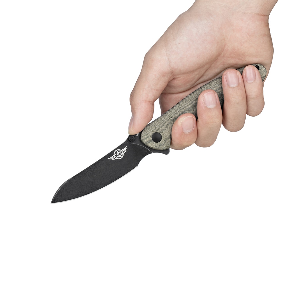 Navaja Oknife Drever Micarta Olight - Gris / Negro Gris / Negro-6