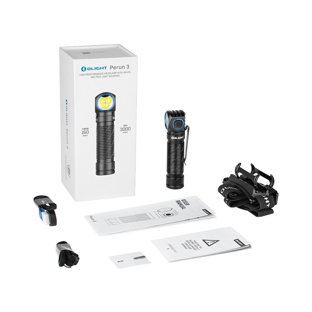 Imagen 6 de Linterna LED EDC ángulo recto Perun 3 3.000 lúmenes Olight - Negro Negro