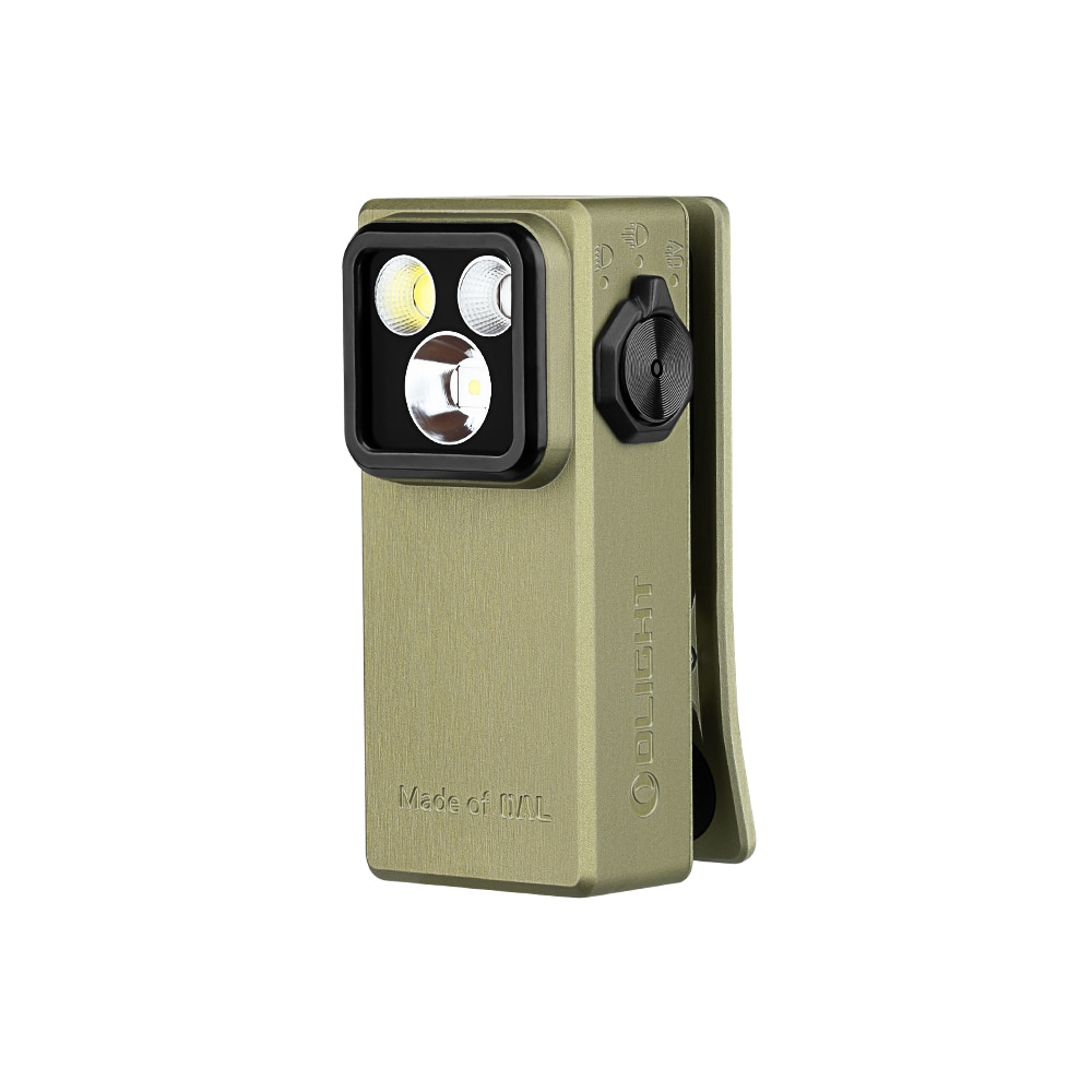 Linterna de triple iluminación con UV Oclip Ultra Olight - Verde Verde-1