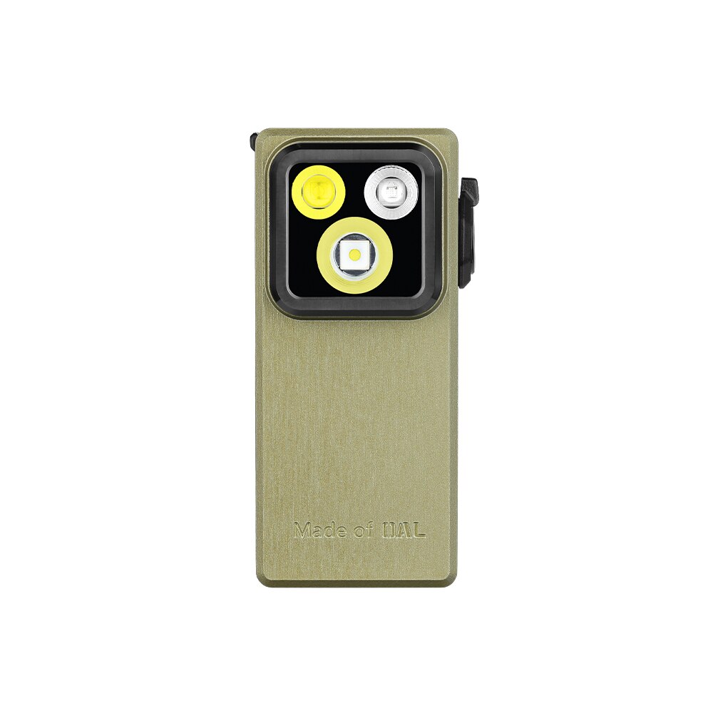 Linterna de triple iluminación con UV Oclip Ultra Olight - Verde Verde-5