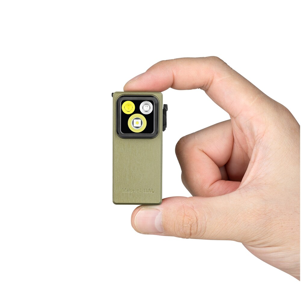Linterna de triple iluminación con UV Oclip Ultra Olight - Verde Verde-6
