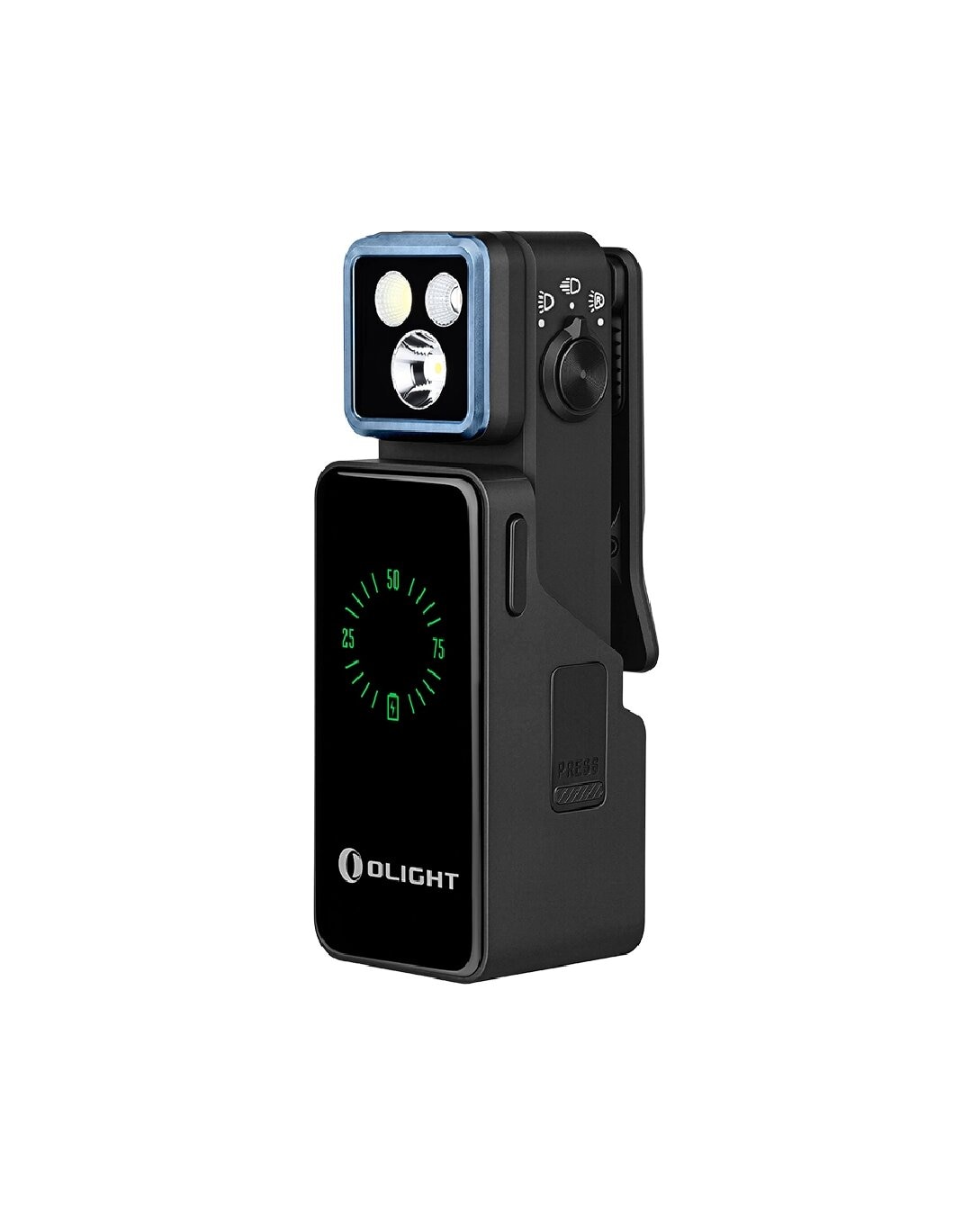 Imagen 1 de Linterna articulada oclip 2 pro premium con base de carga olight - Negro Negro