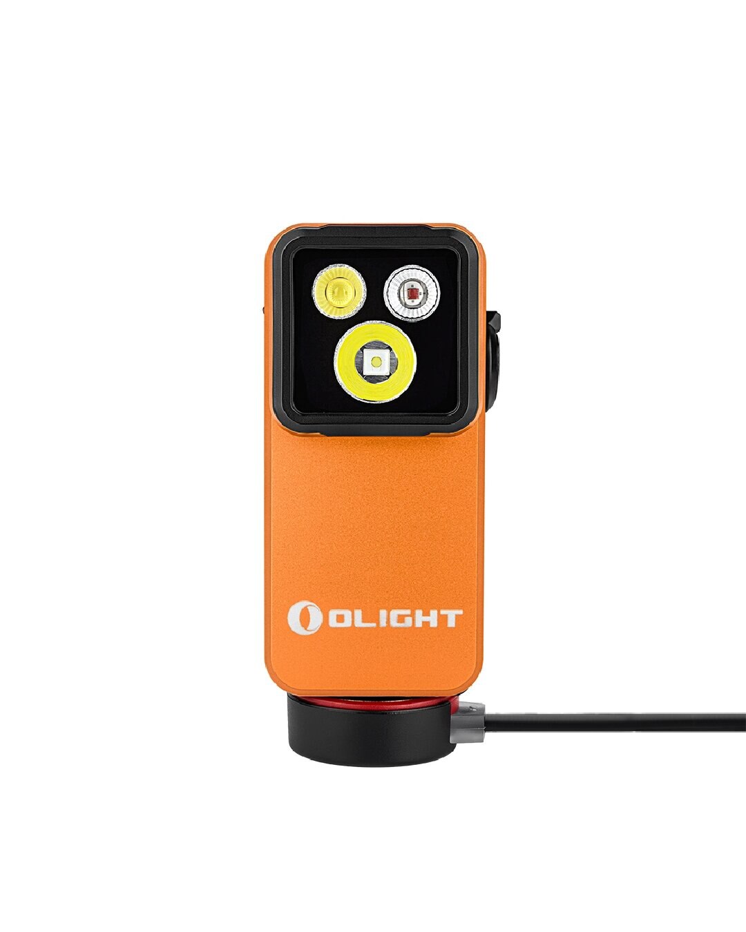 Imagen 2 de Linterna articulada oclip 2 pro foco + inundación olight - Naranja Naranja