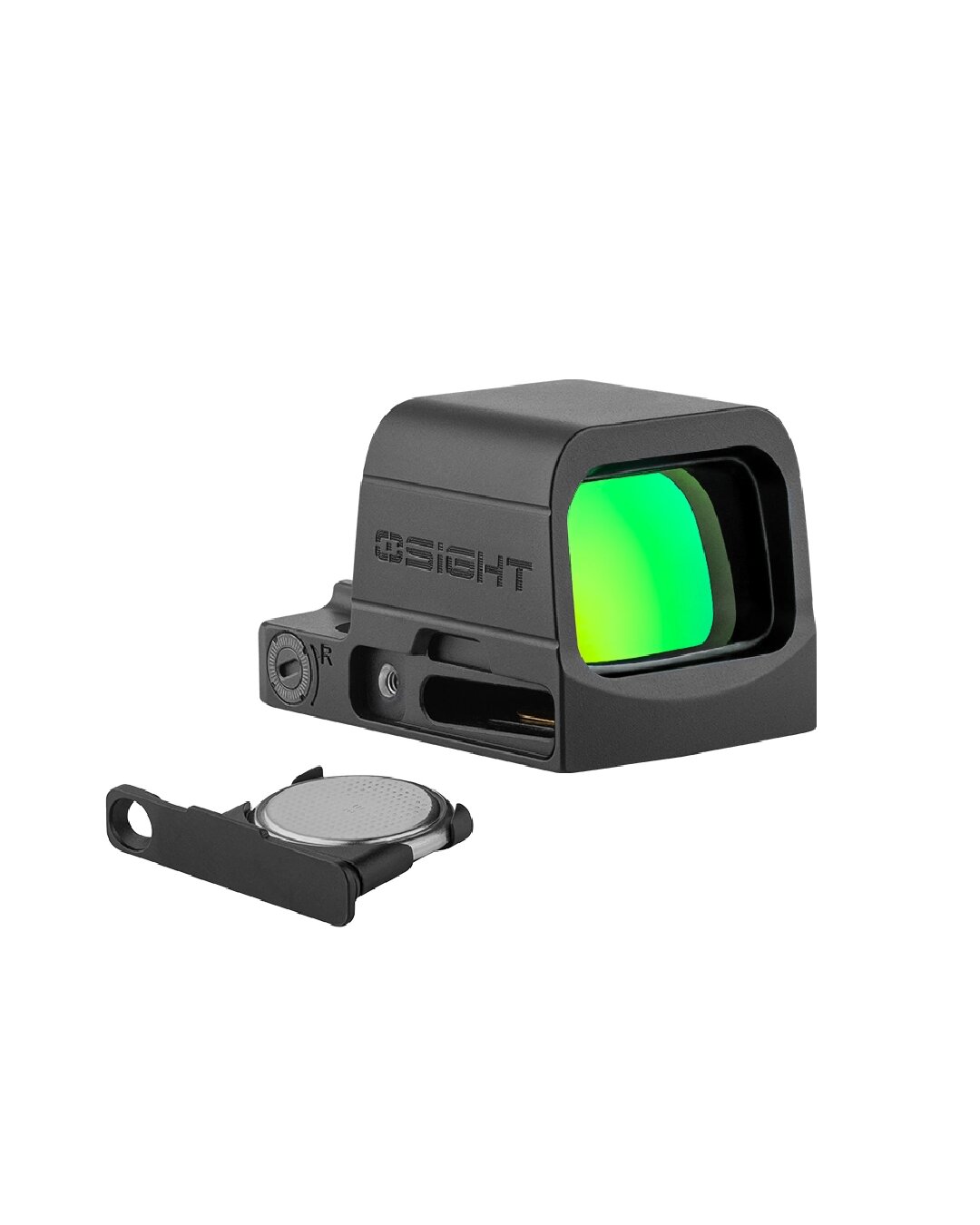 Visor de punto verde 2 MOA & 32 MOA con batería extraíble Osight SE GN - Negro Negro-2