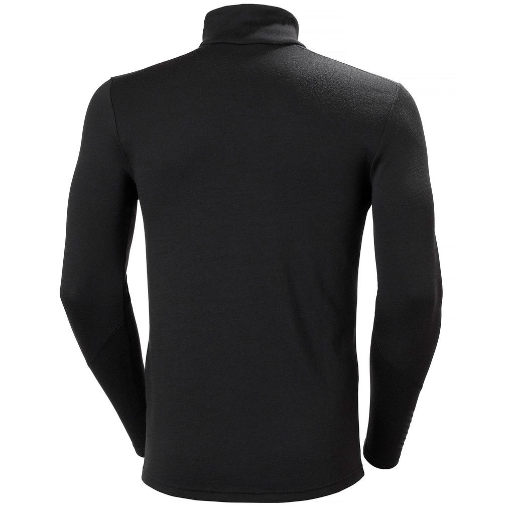 Camiseta térmica de hombre Lifa Merino Midweight 1/2 Zip Helly Hansen - Negro Negro-2