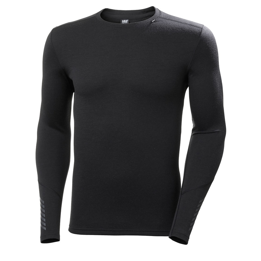 Imagen 0 de Camiseta térmica de hombre Lifa Merino Midweight Crew Helly Hansen Negro