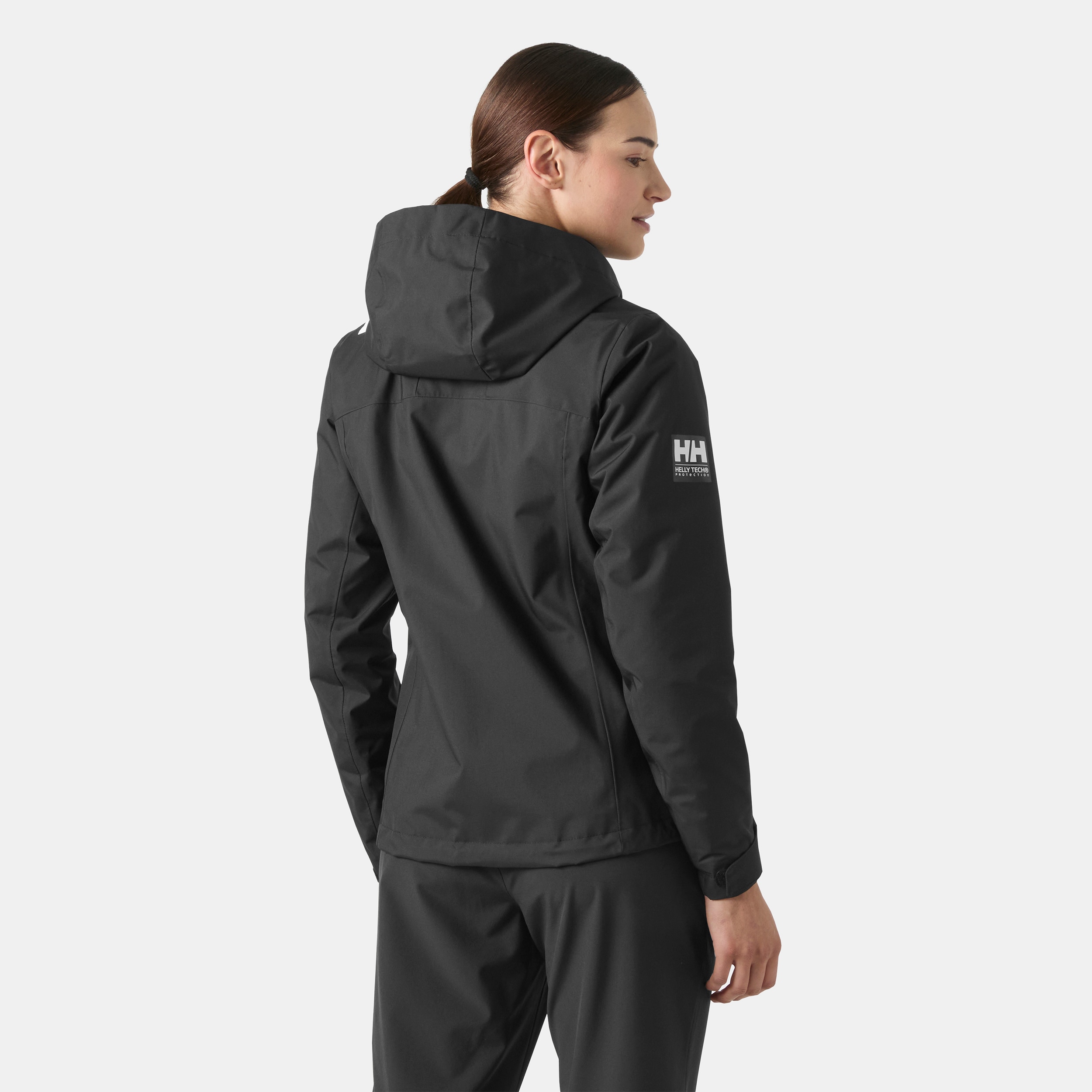 Chaqueta de mujer W CREW HOODED MIDL JACKET 2.0 Helly Hansen - Negro Negro-4