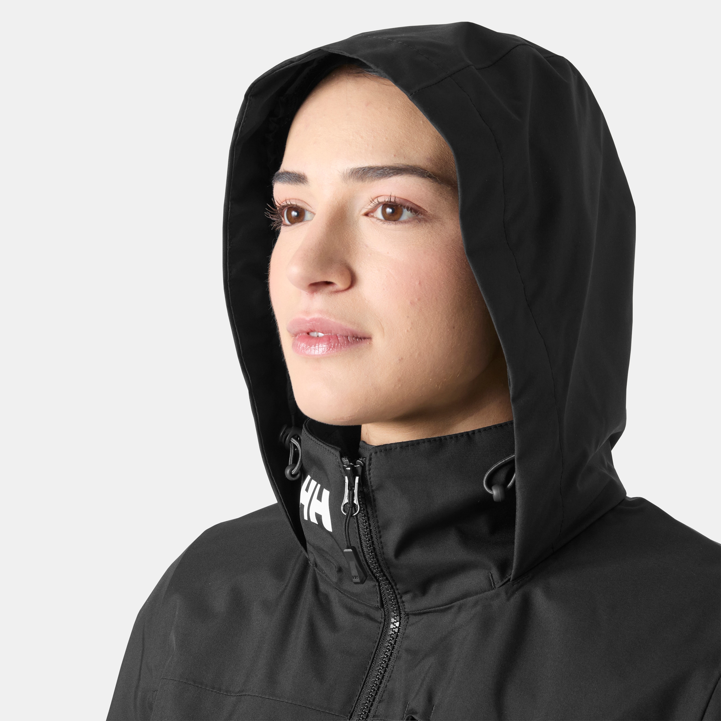 Chaqueta de mujer W CREW HOODED MIDL JACKET 2.0 Helly Hansen - Negro Negro-5