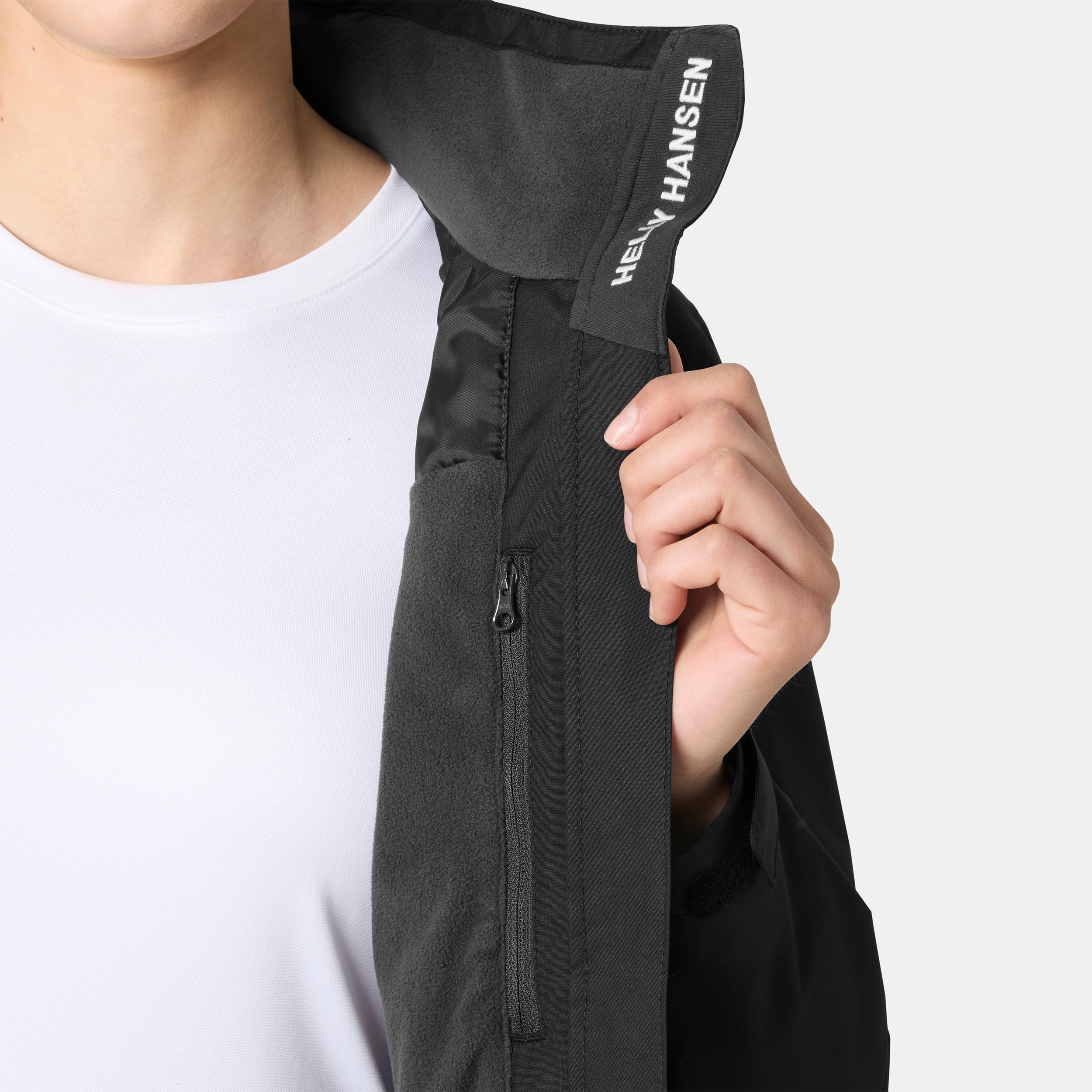 Chaqueta de mujer W CREW HOODED MIDL JACKET 2.0 Helly Hansen - Negro Negro-6