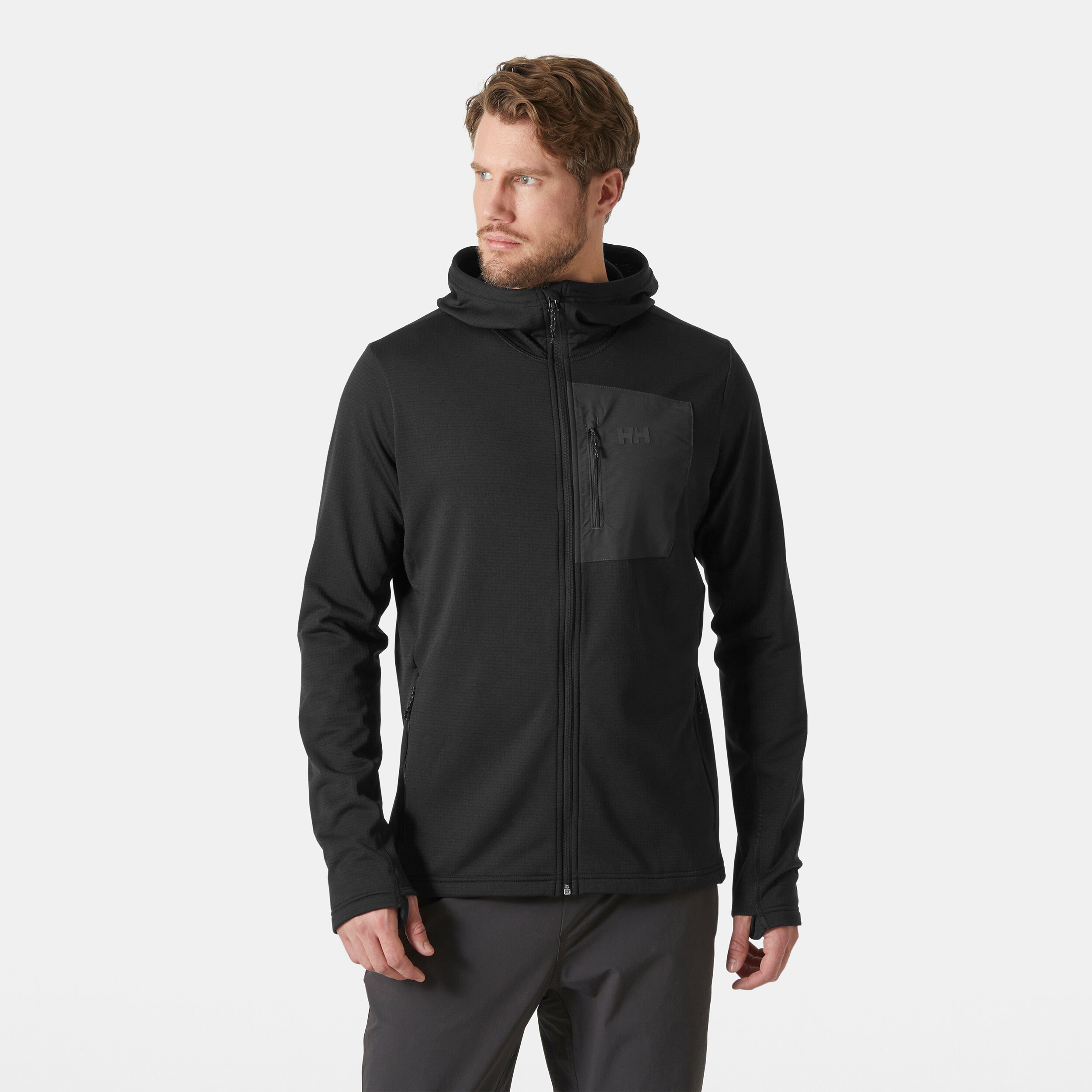 Forro polar de hombre VERSALITE HOODED Helly Hansen - Negro Negro-3