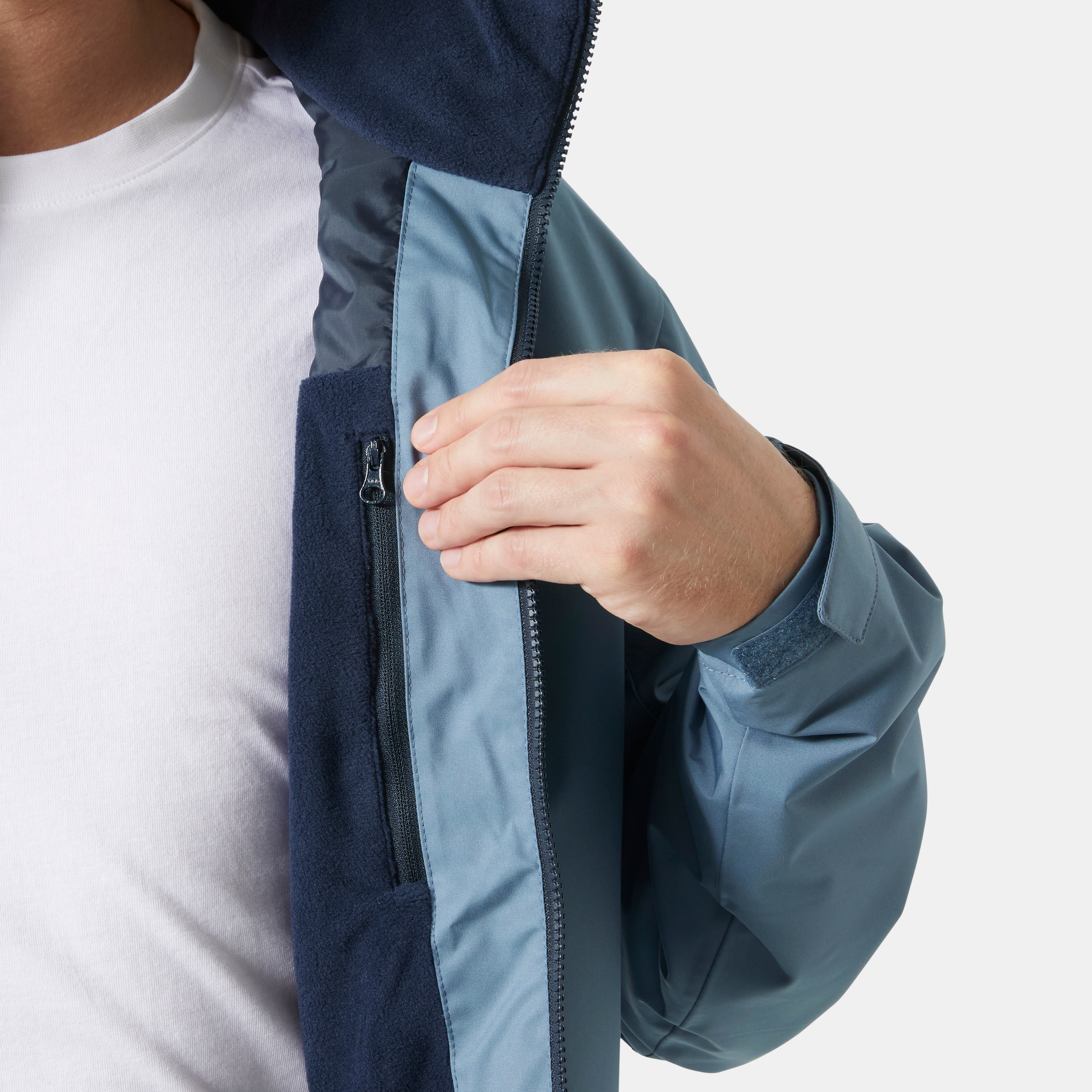 Chaqueta de hombre Crew Hooded Midlayer 2.0 Helly Hansen - Azul Azul-5
