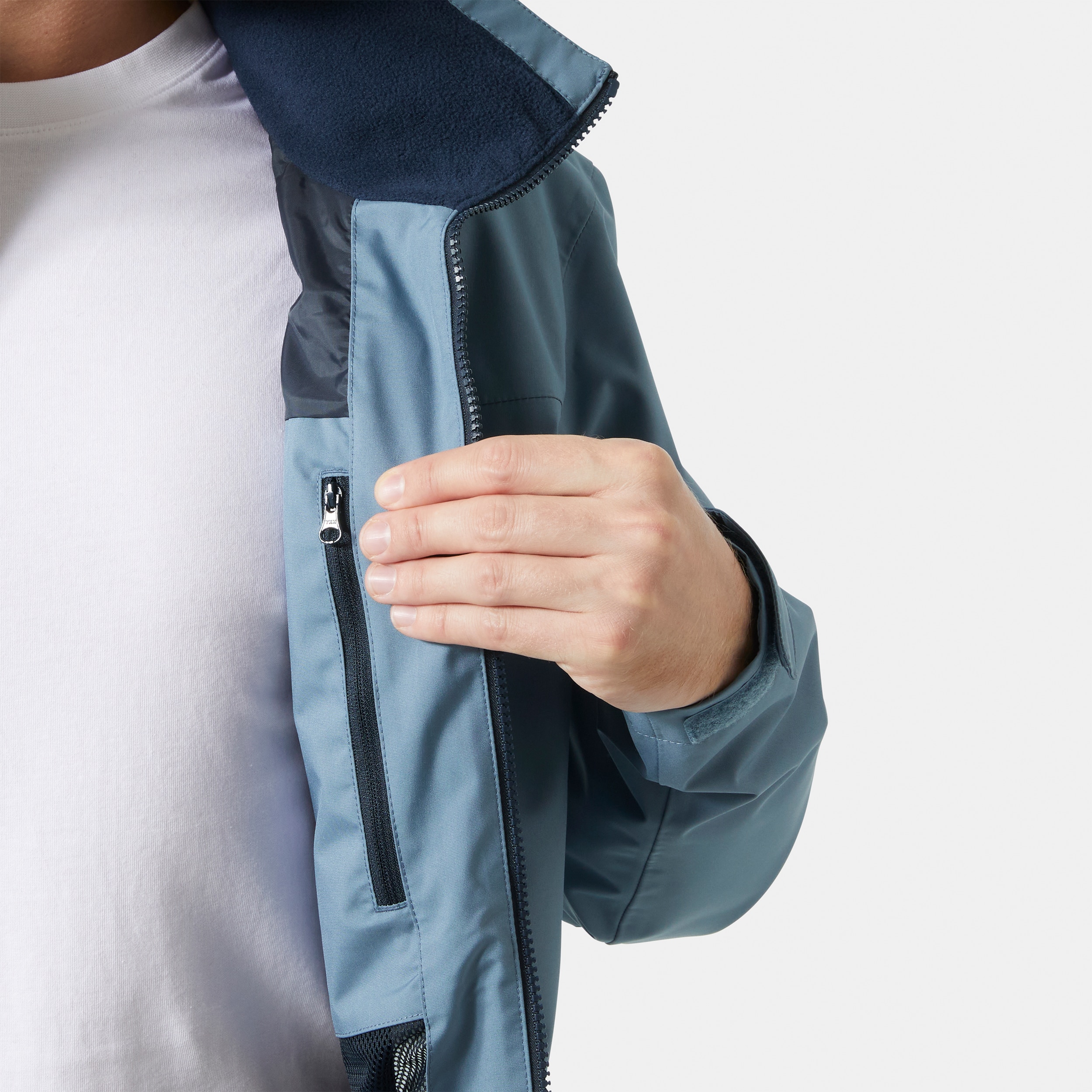Chaqueta de hombre Crew Hooded 2.0 Helly Hansen - Azul Azul-3