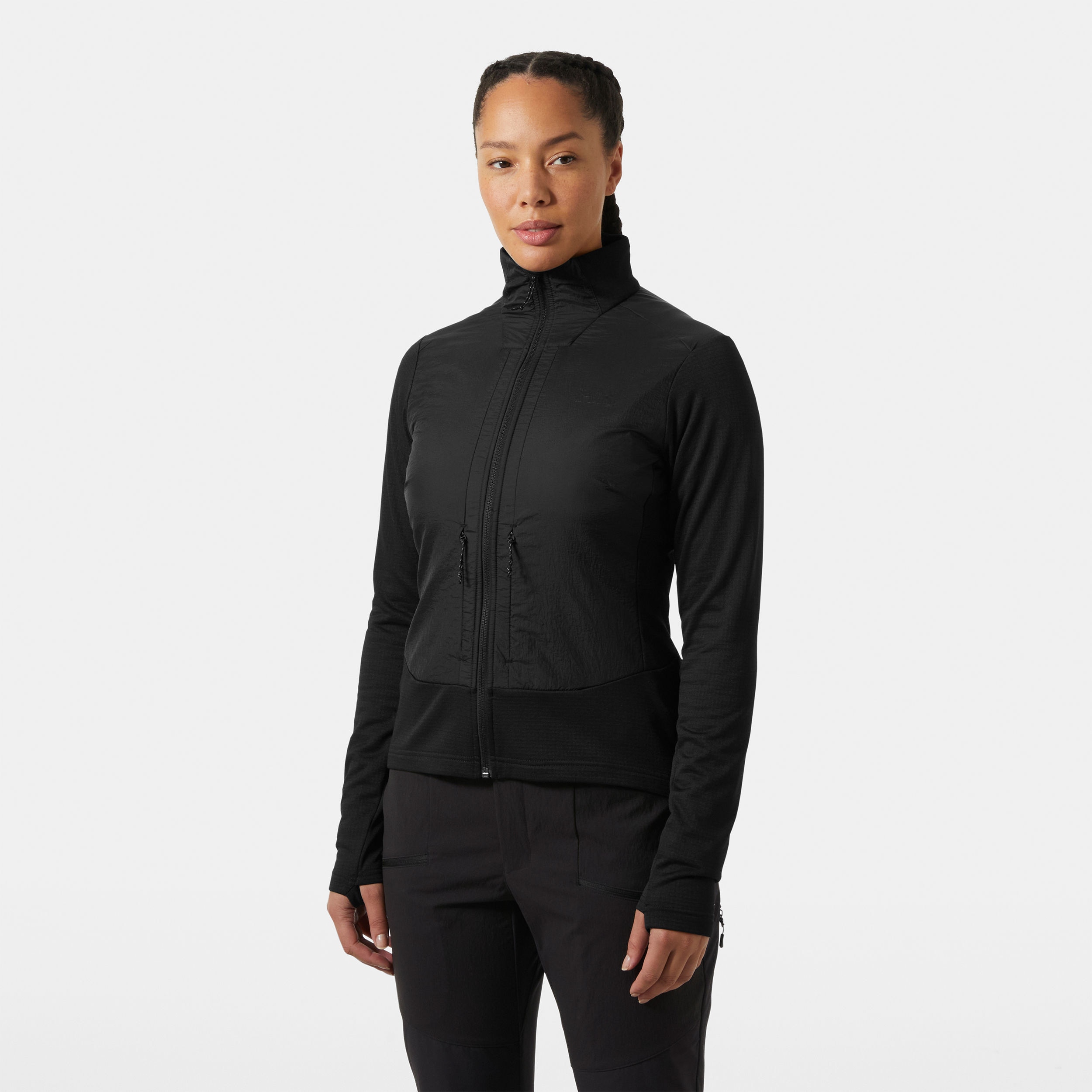 Forro polar de mujer W VERSALITE HYBRID Helly Hansen - Negro Negro-3
