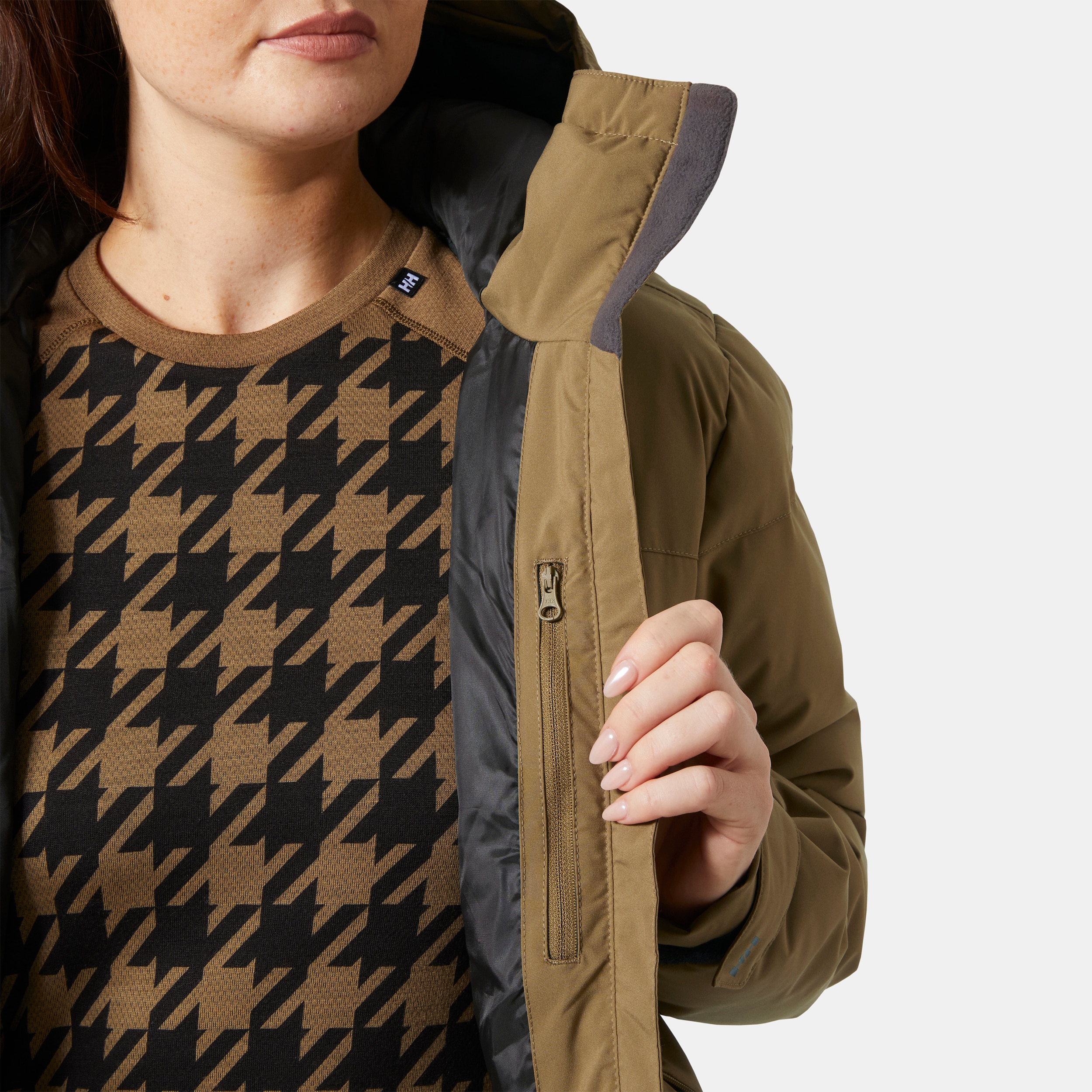 Imagen 6 de Chaqueta de esquí de mujer W NORA SHORT PUFFY Helly Hansen - Kaki Kaki