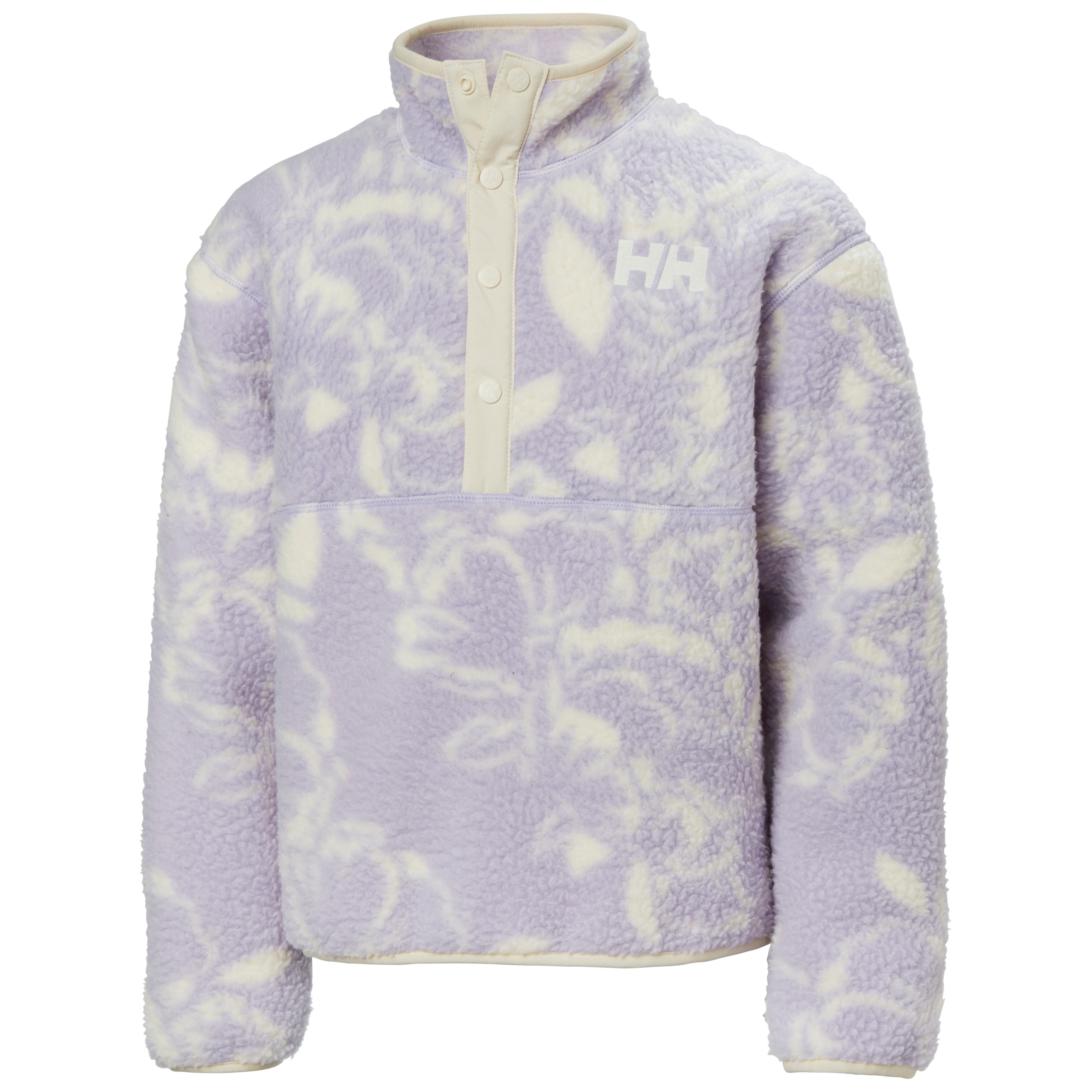 Helly Hansen Forro polar de niños JR FROSTY PILE SWEATER Lila / Blanco