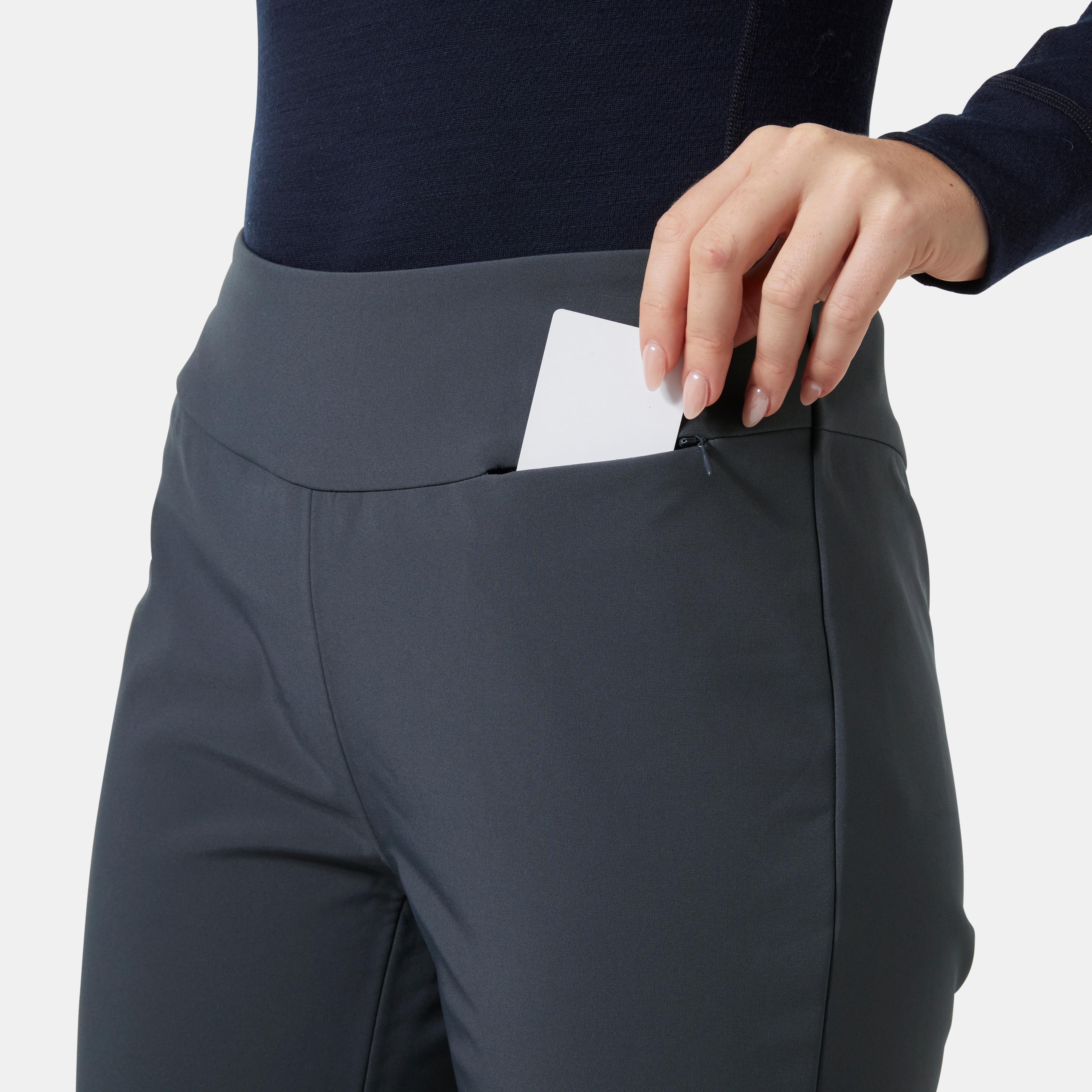 Pantalones de esquí de mujer W NORA SOFTSHELL PANT Helly Hansen - Gris Gris-3