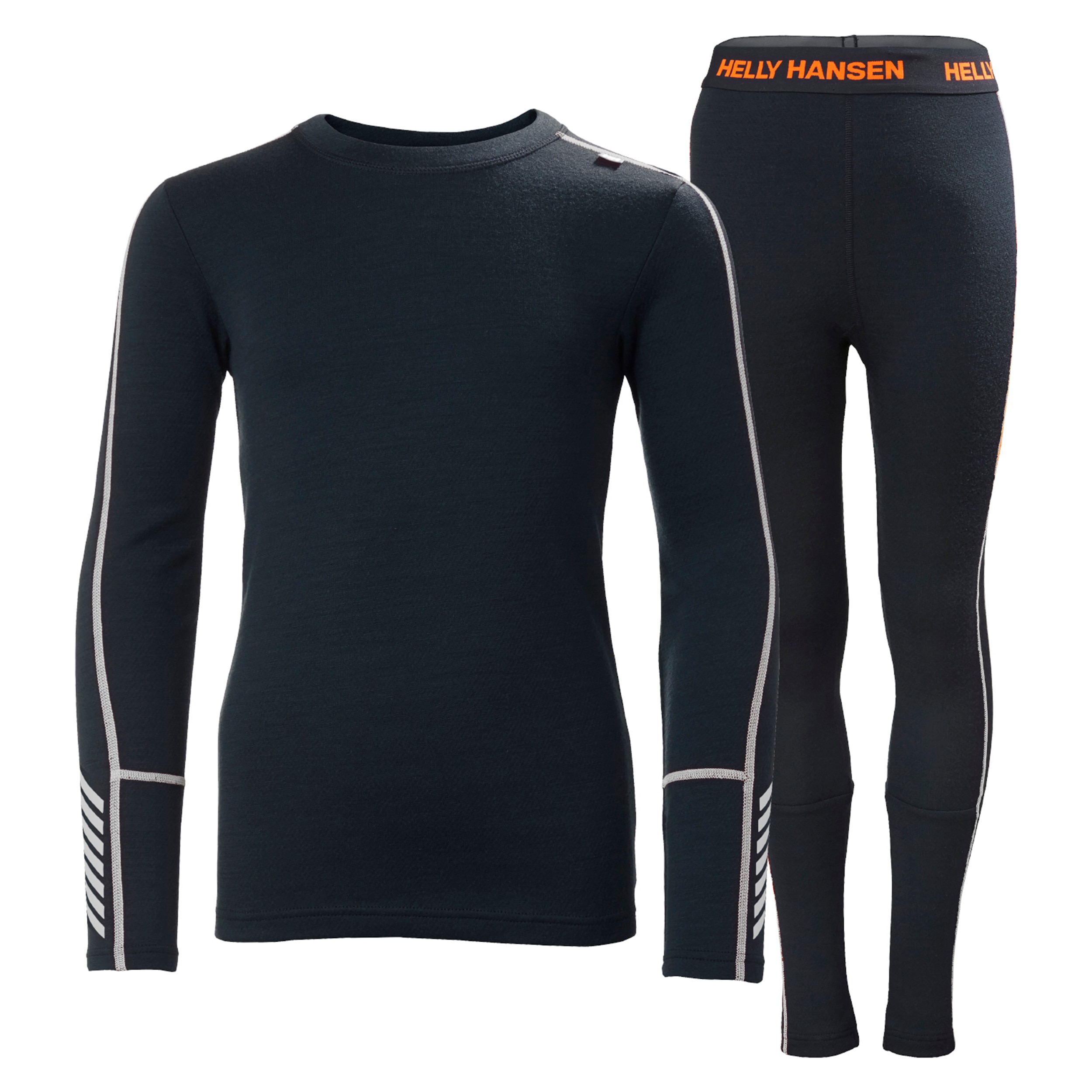Helly Hansen Conjunto térmico de niños JR LIFA MERINO MIDWEIGHT SET Negro