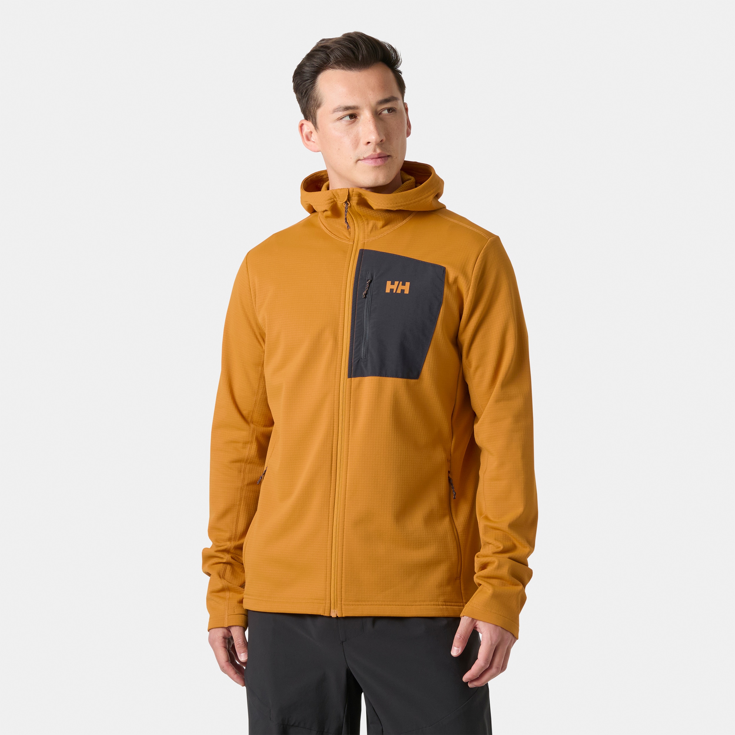 Imagen 3 de Forro polar de hombre VERSALITE HOODED FLEECE JACKET Helly Hansen - Naranja mango Naranja mango