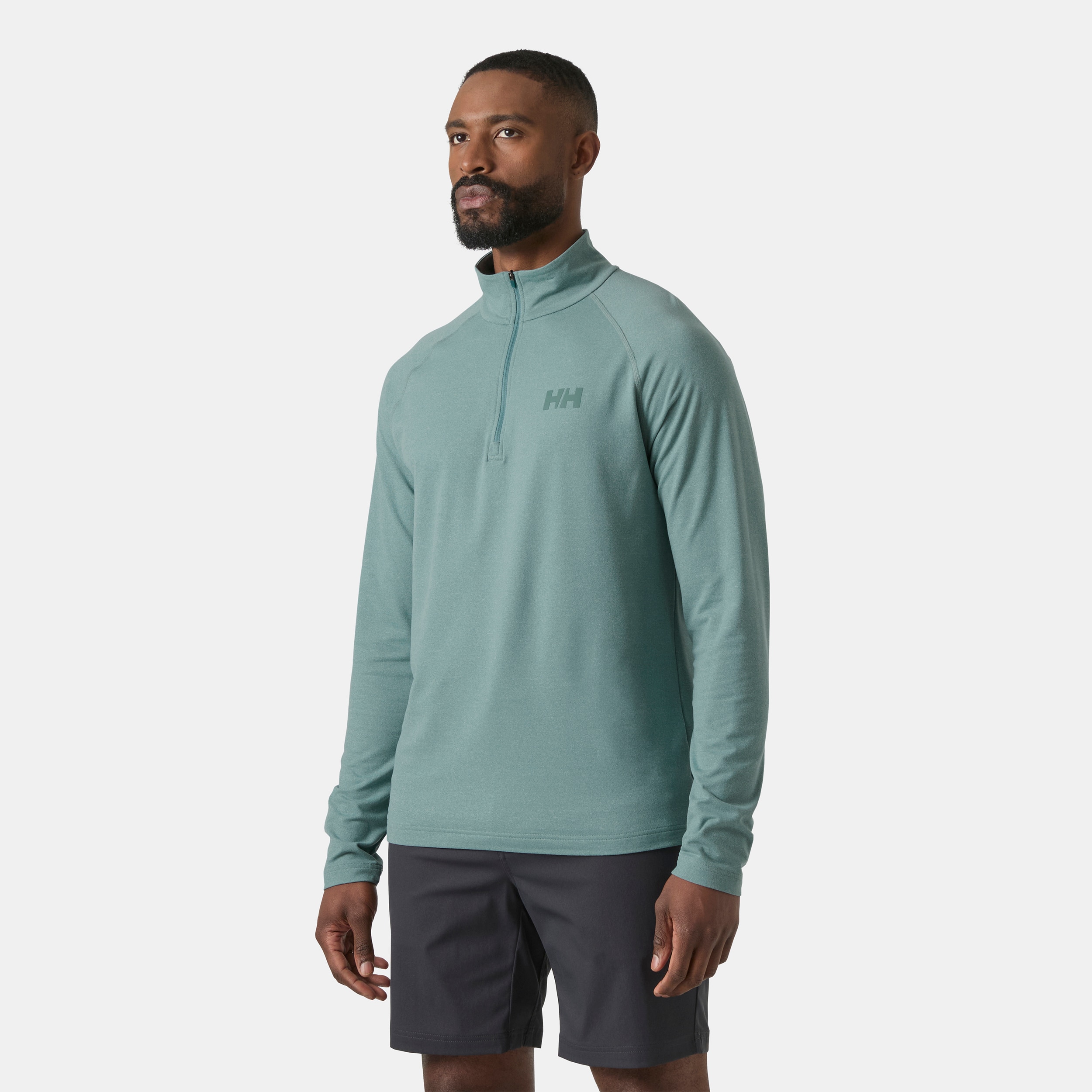 Sudadera de hombre TYRI KNIT 1/2 ZIP Helly Hansen - Verde Agua Verde Agua-3