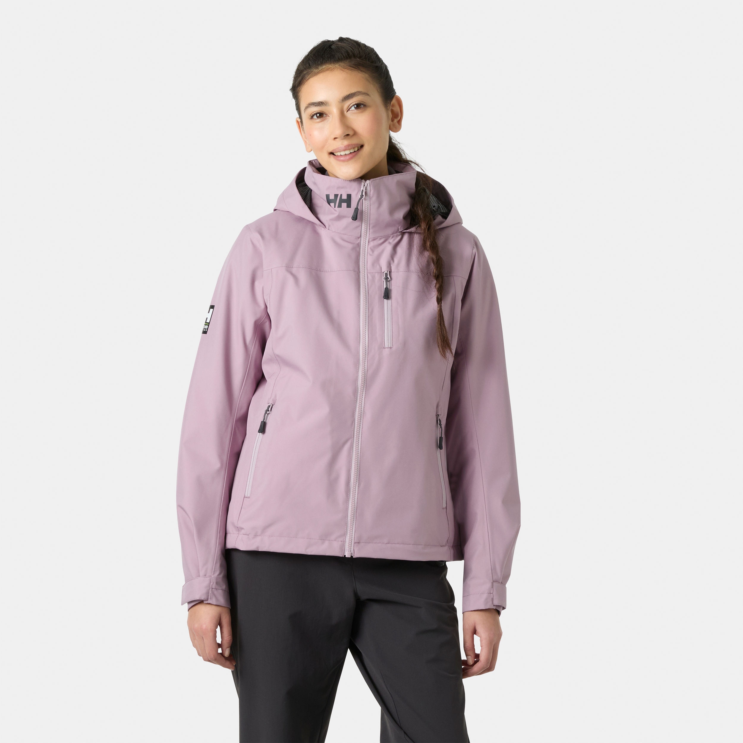 Chaqueta de mujer W CREW HOODED MIDL 2.0 Helly Hansen - Malva Malva-3