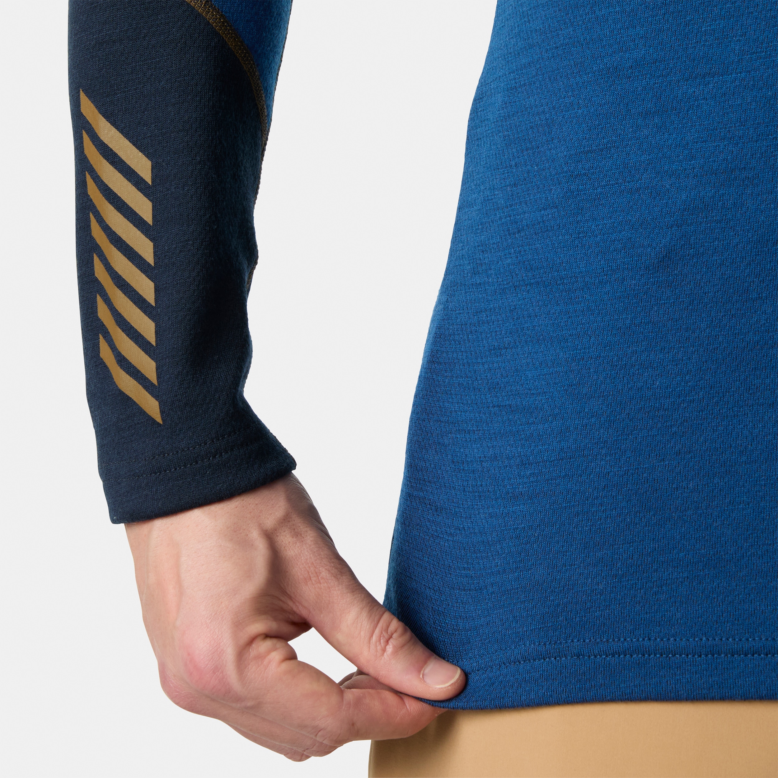 Camiseta de hombre LIFA MERINO MIDWEIGHT 1/2 ZIP Helly Hansen - Azul oscuro Azul oscuro-5