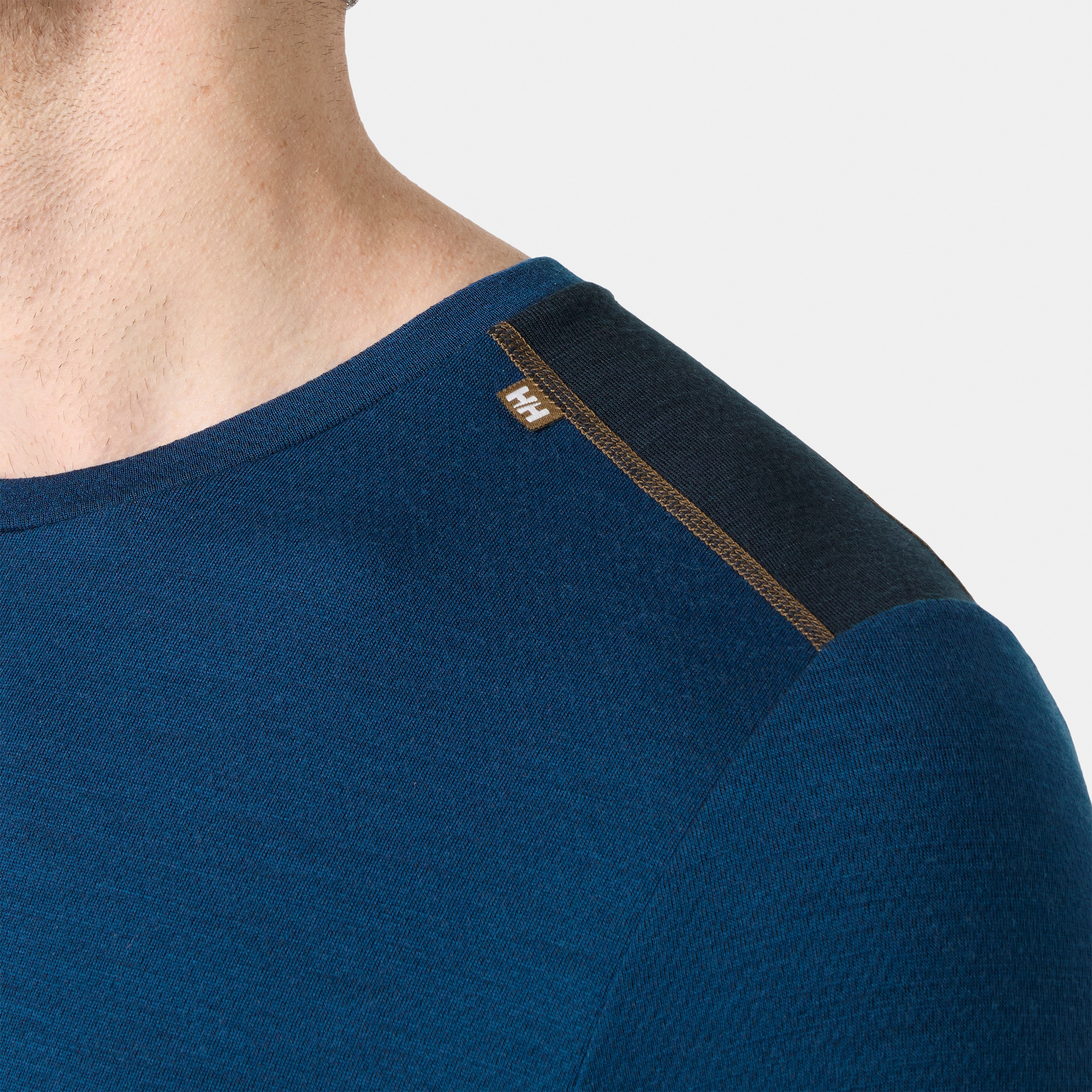 Camiseta térmica de hombre LIFA MERINO MIDWEIGHT CREW Helly Hansen - Azul oscuro Azul oscuro-5