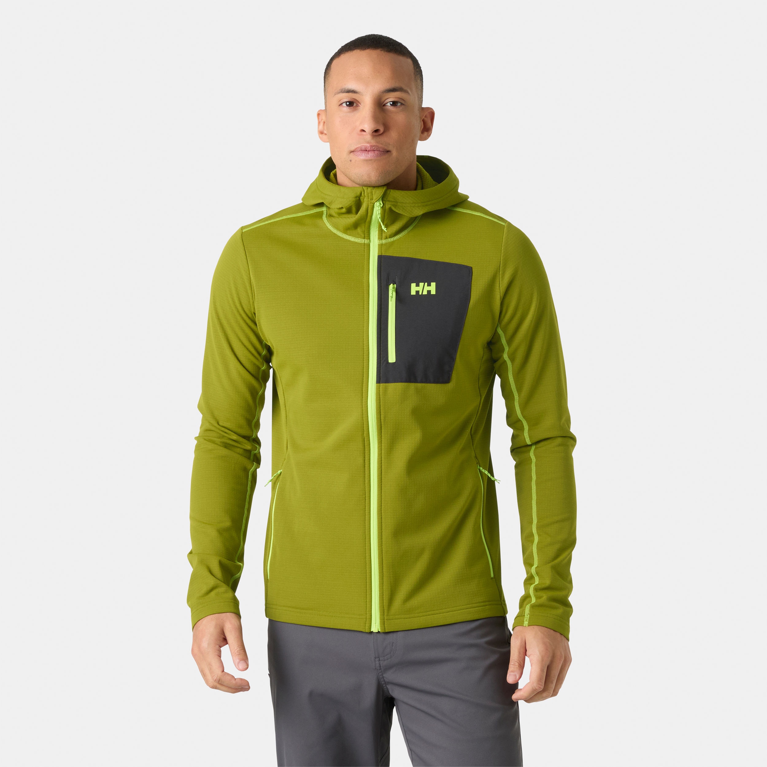 Forro polar de hombre VERSALITE HOODED Helly Hansen - Verde Oliva Verde Oliva-3