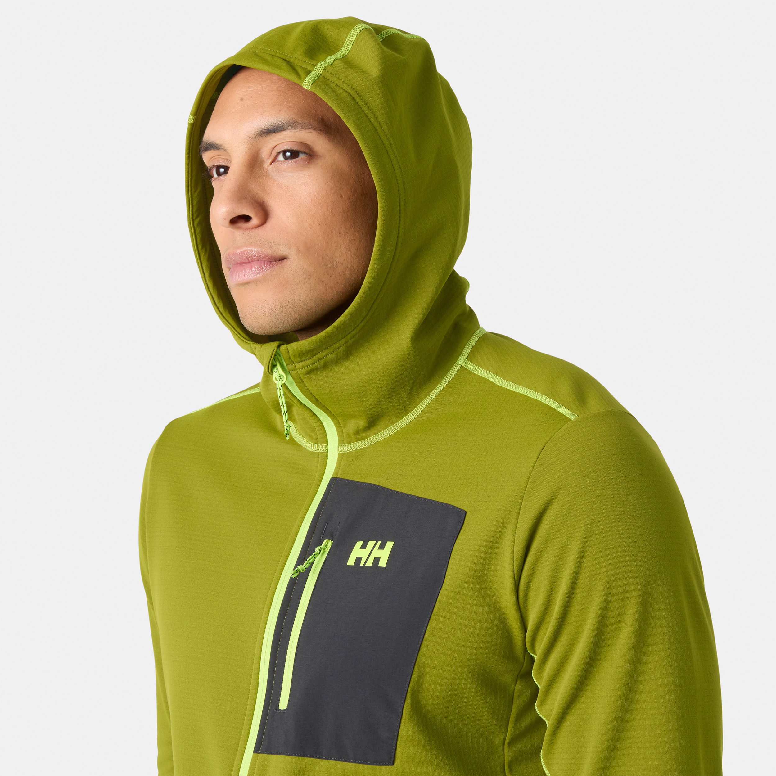 Forro polar de hombre VERSALITE HOODED Helly Hansen - Verde Oliva Verde Oliva-5