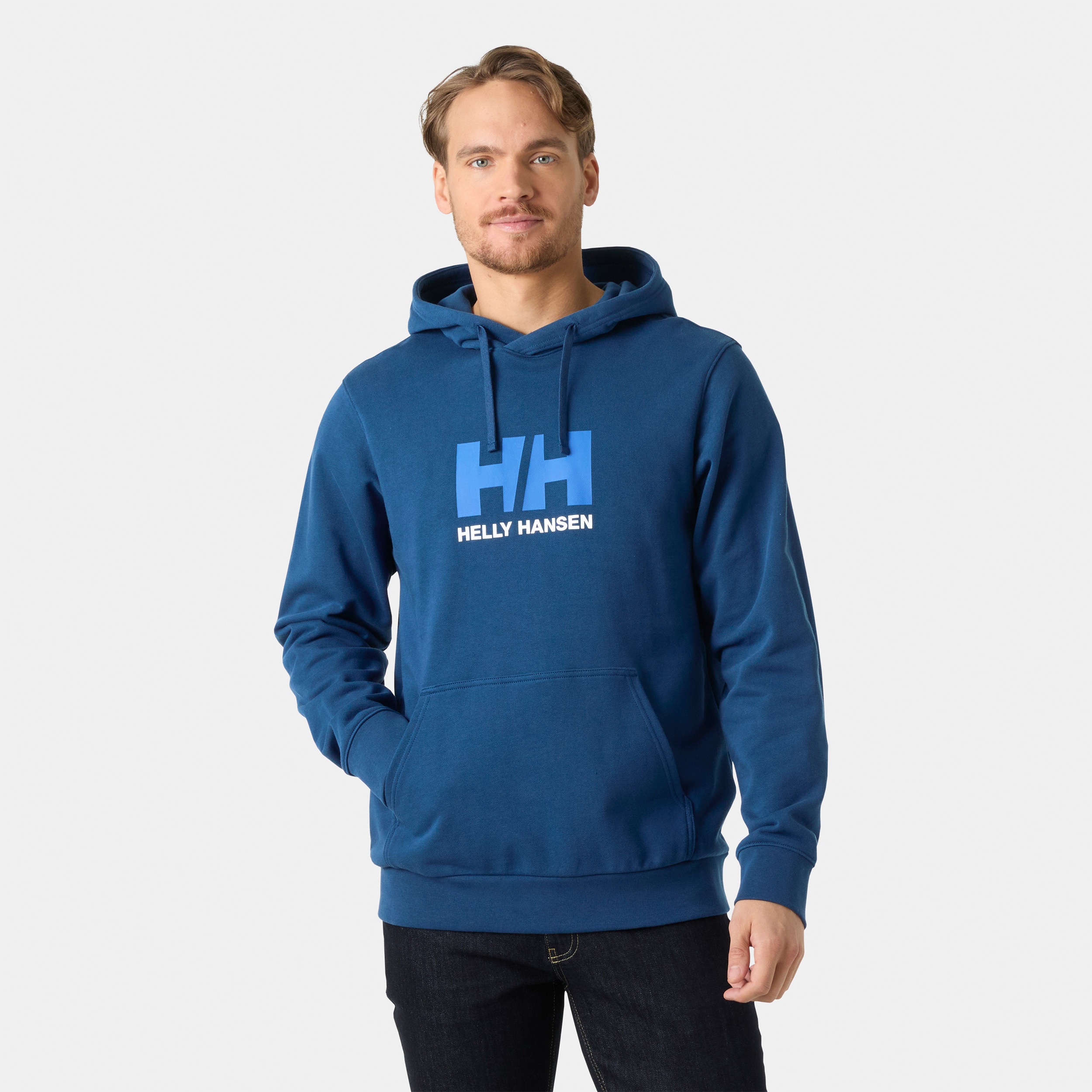 Sudadera de hombre HH Logo Helly Hansen - Azul oscuro Azul oscuro-3