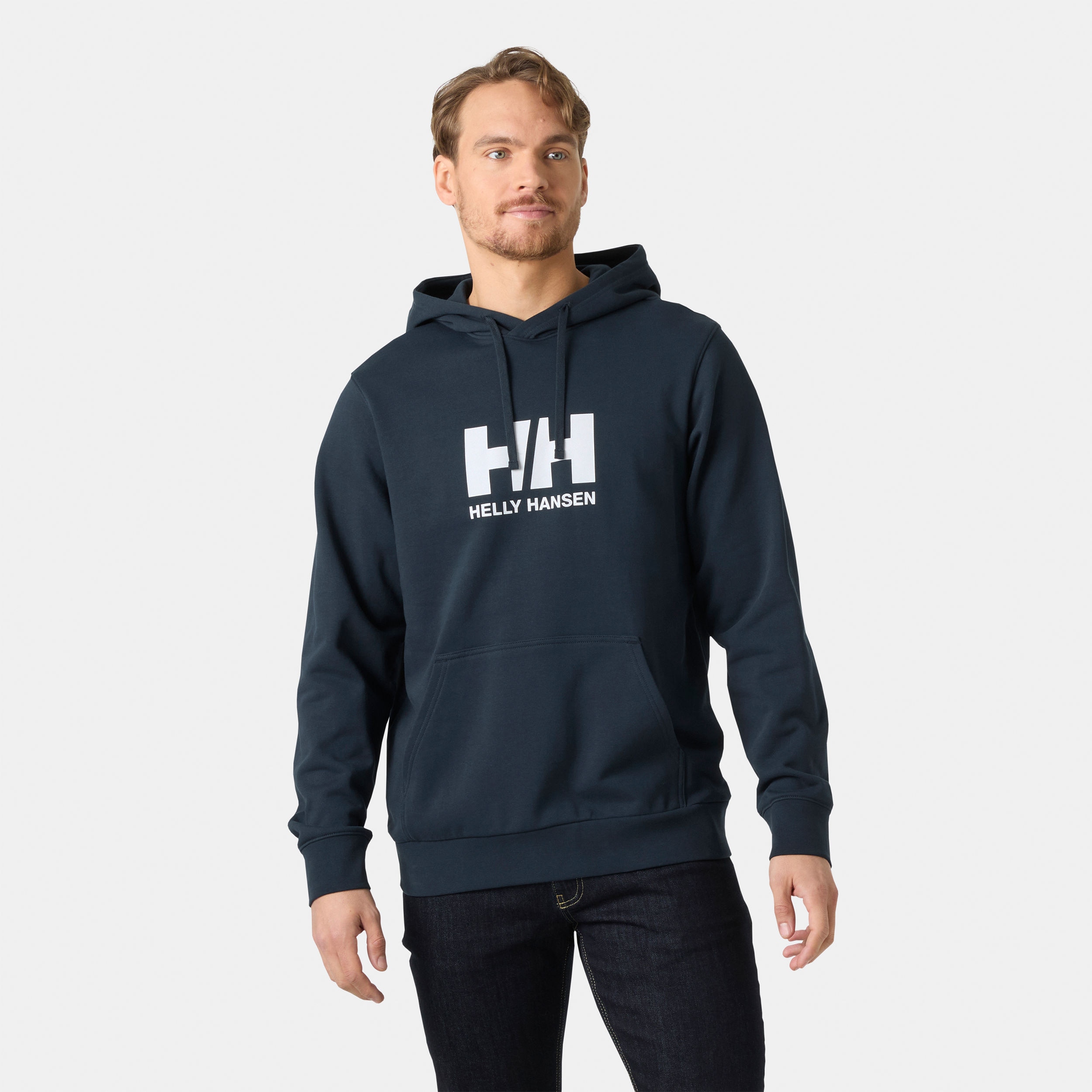Sudadera de hombre HH Logo Helly Hansen - Azul marino Azul marino-3