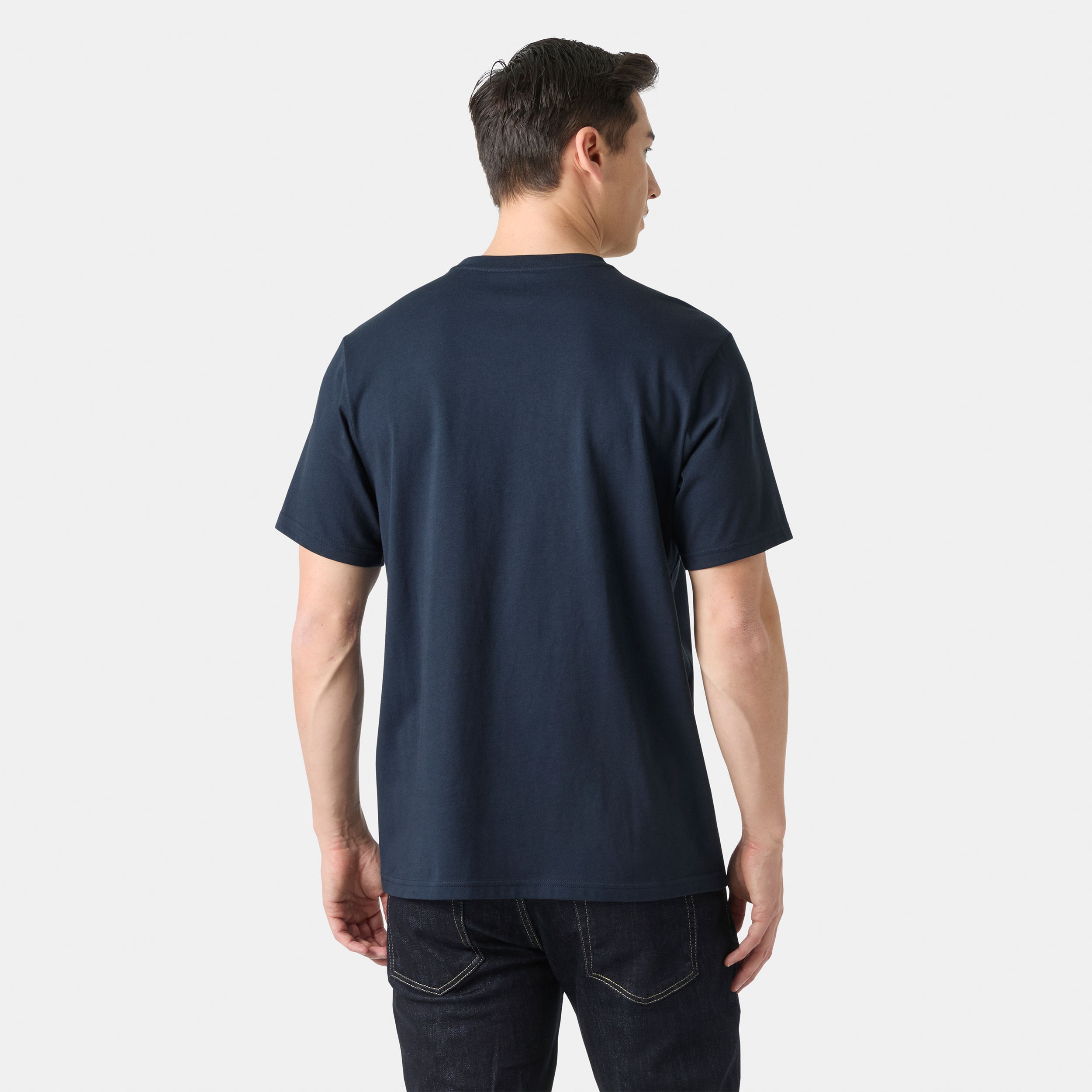 Camiseta de hombre HH LOGO T-SHIRT 3.0 Helly Hansen - Azul marino Azul marino-4