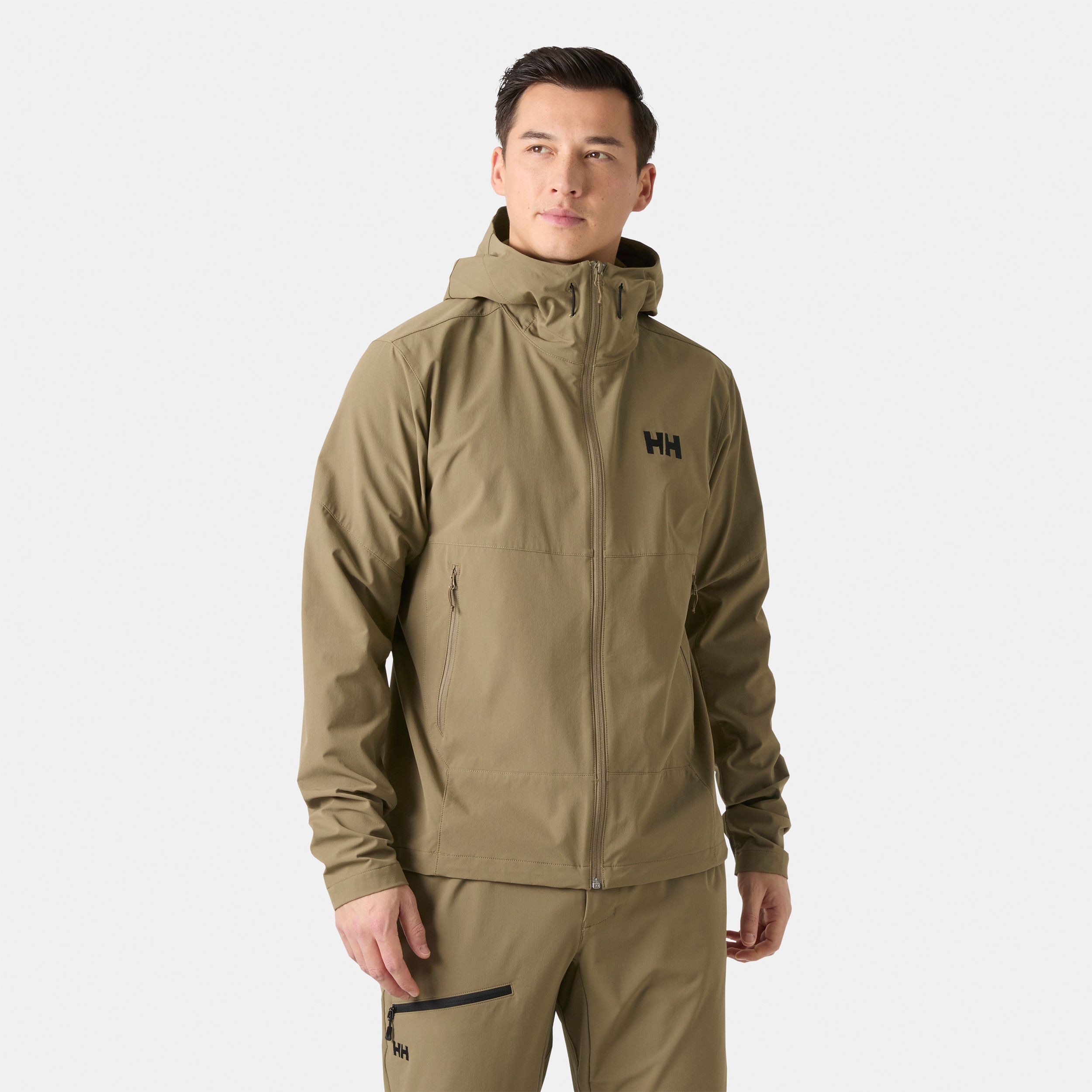 Chaqueta de hombre Blaze Softshell Hooded Helly Hansen - Marrón piedra Marrón piedra-3
