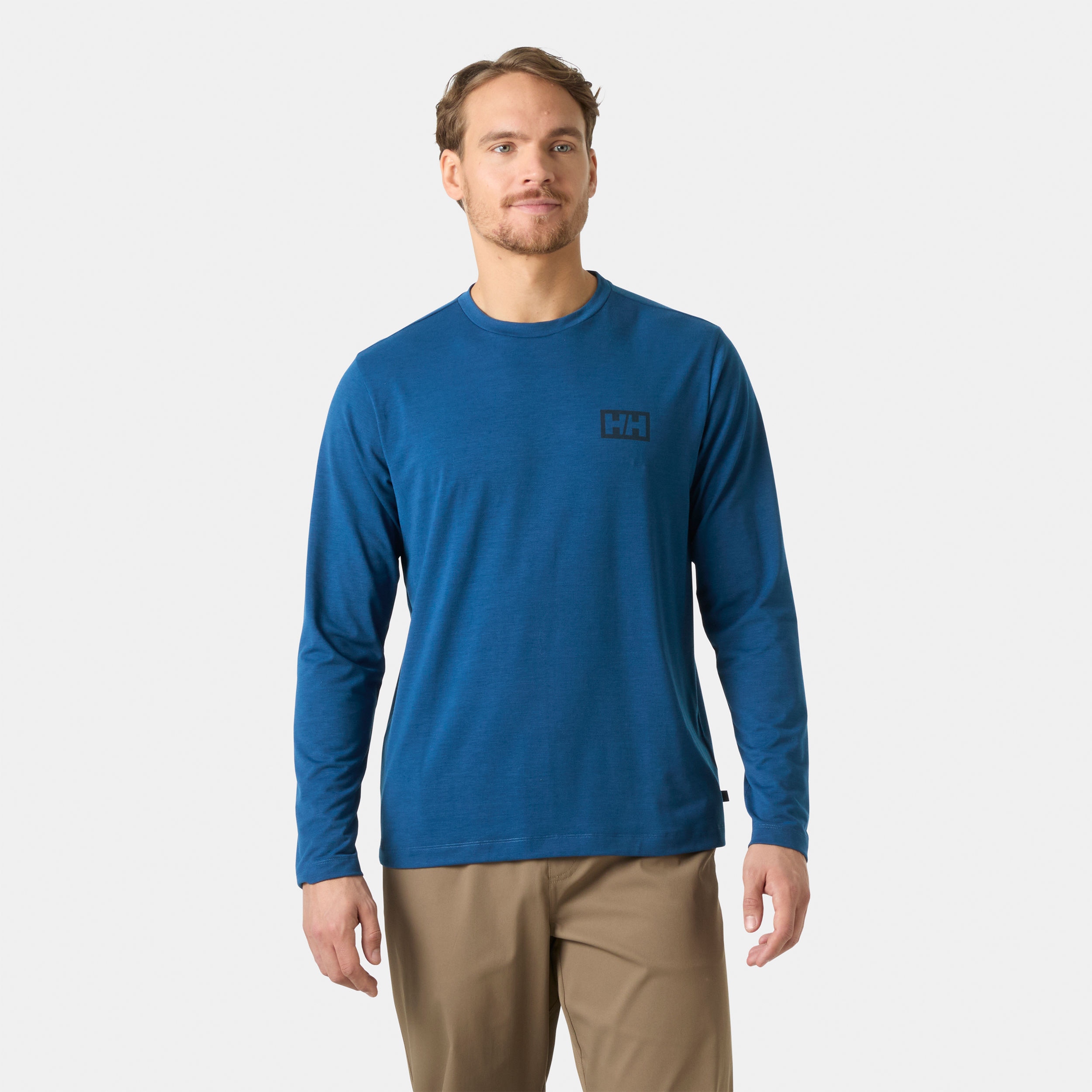 Imagen 3 de Camiseta de hombre SKOG GRAPHIC LS Helly Hansen - Azul oscuro Azul oscuro