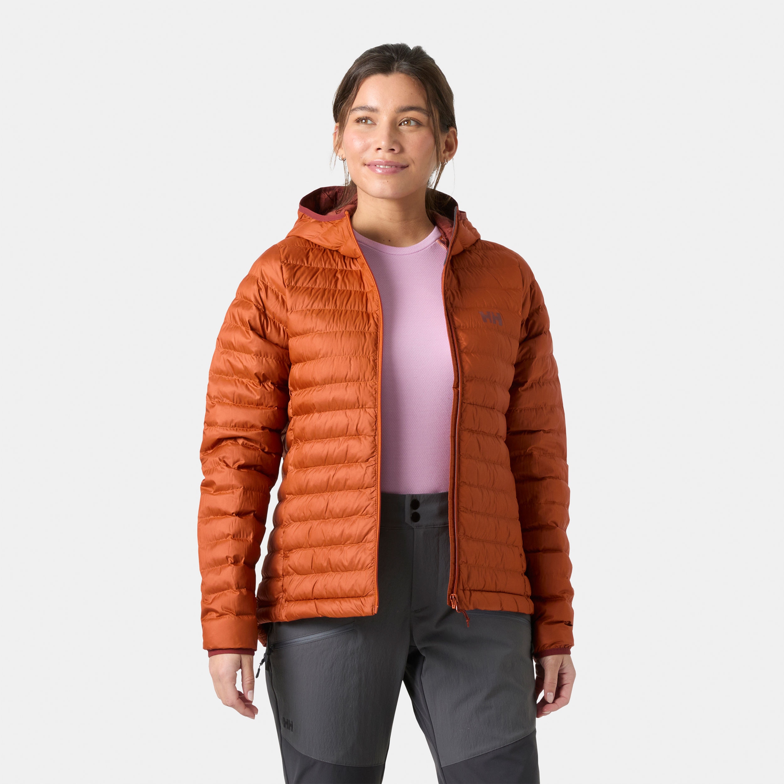 Imagen 3 de Chaqueta de montaña de mujer W SIRDAL HOODED INSULATOR Helly Hansen - Teja Teja