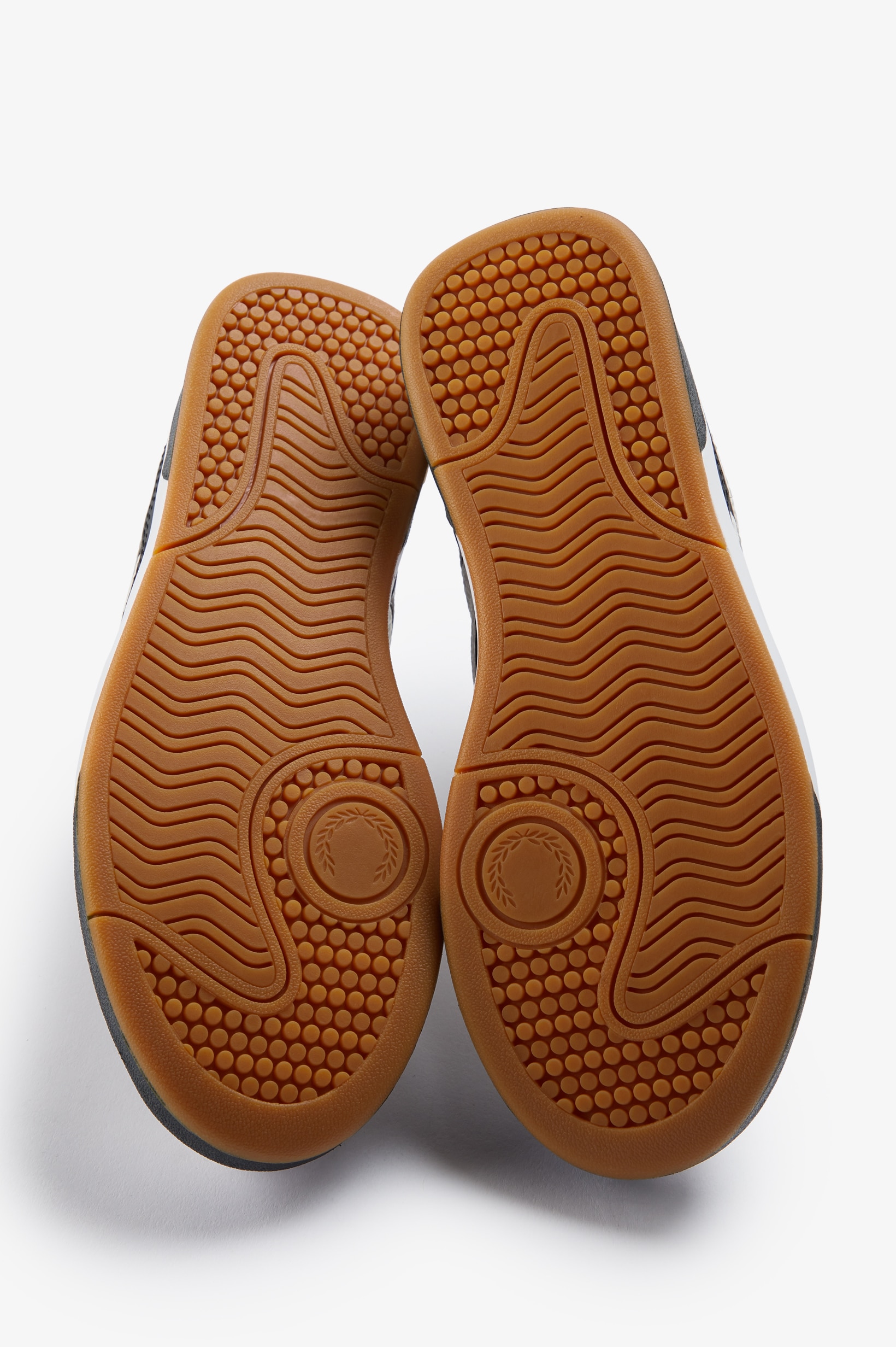 Sapatilhas Unisexo 'B300' em pele Fred Perry Branco-4