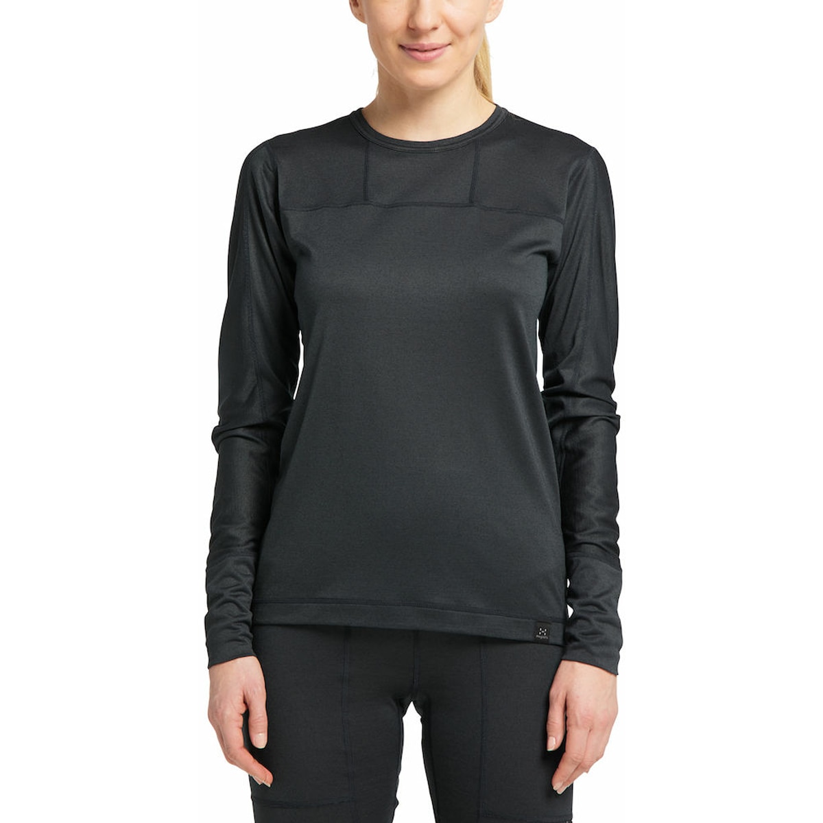 Camiseta de mujer Natural Blend Tech Crew Neck Haglöfs - Negro Negro-3