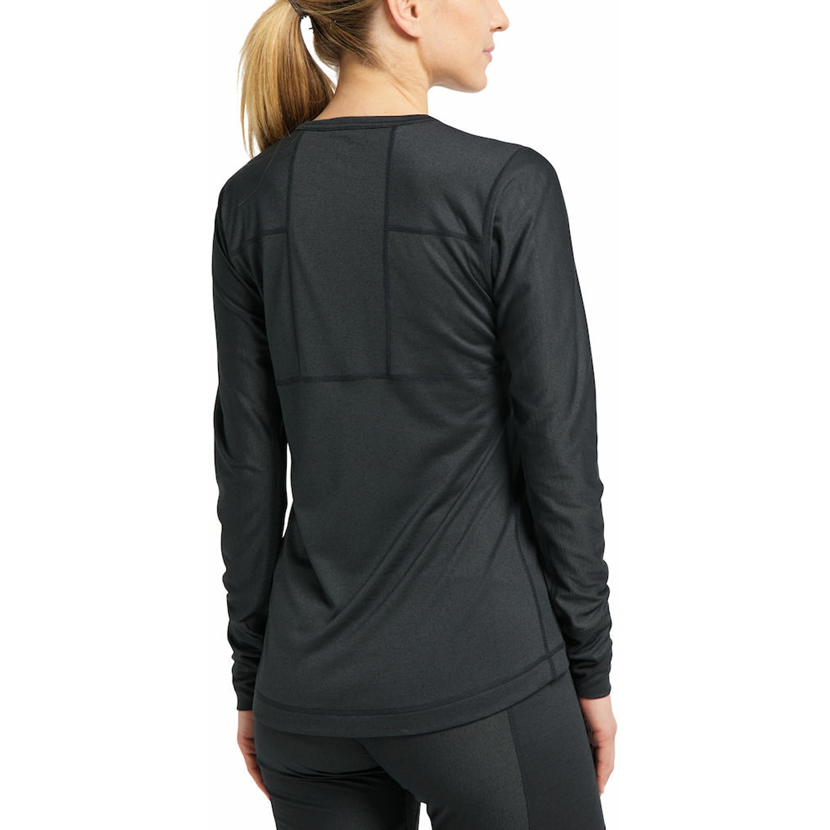 Camiseta de mujer Natural Blend Tech Crew Neck Haglöfs - Negro Negro-4