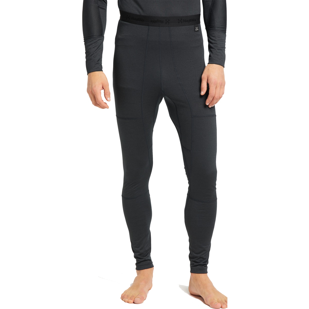Malla de hombre Natural Blend Tech Long Johns Haglöfs - Negro Negro-3