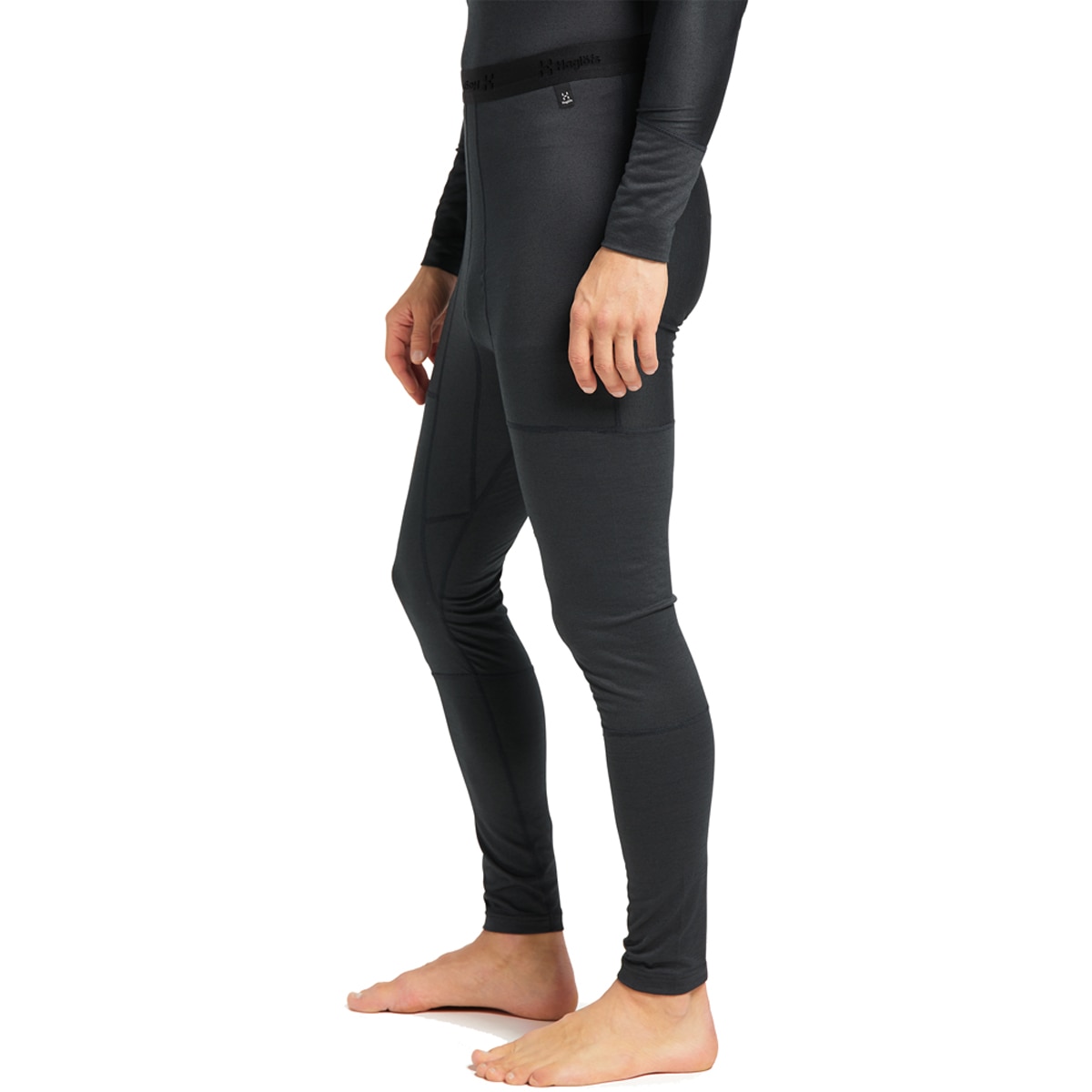 Malla de hombre Natural Blend Tech Long Johns Haglöfs - Negro Negro-5