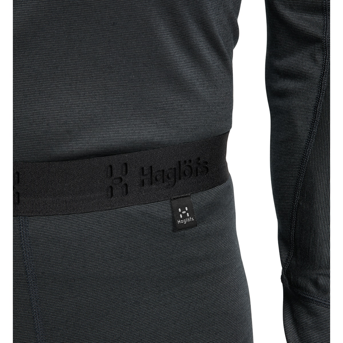 Malla de hombre Natural Blend Tech Long Johns Haglöfs - Negro Negro-6