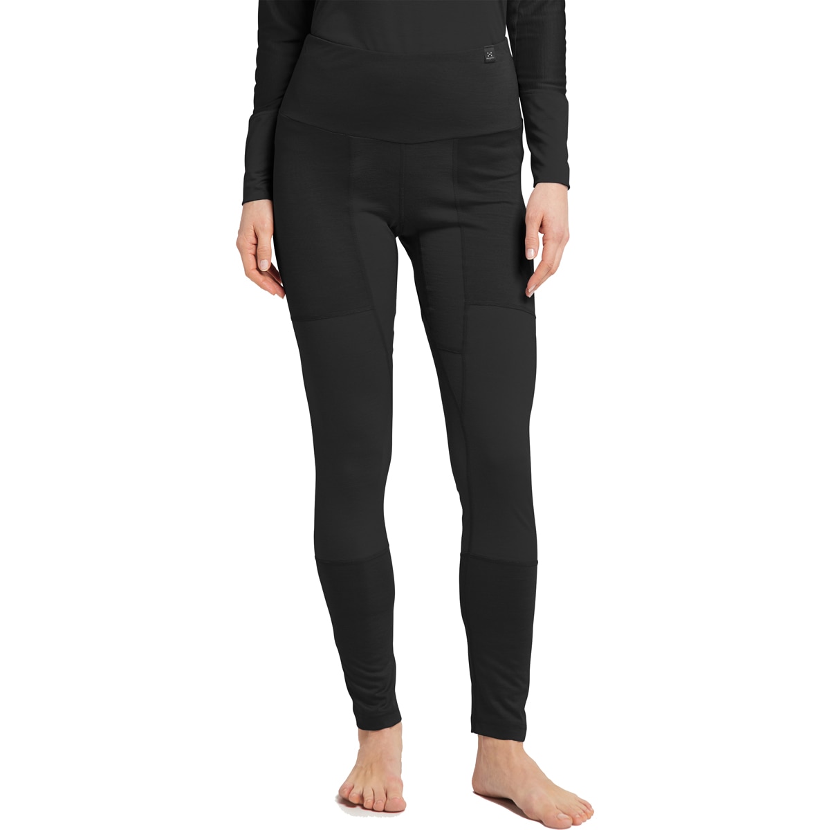 Malla de mujer Natural Blend Tech Long Johns Häglofs - Negro Negro-3