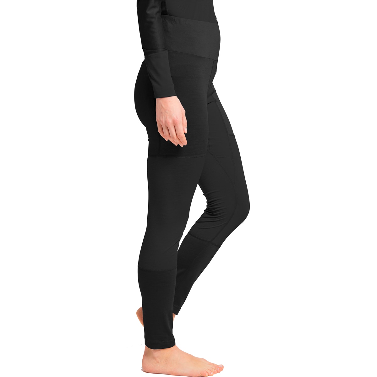 Malla de mujer Natural Blend Tech Long Johns Häglofs - Negro Negro-5