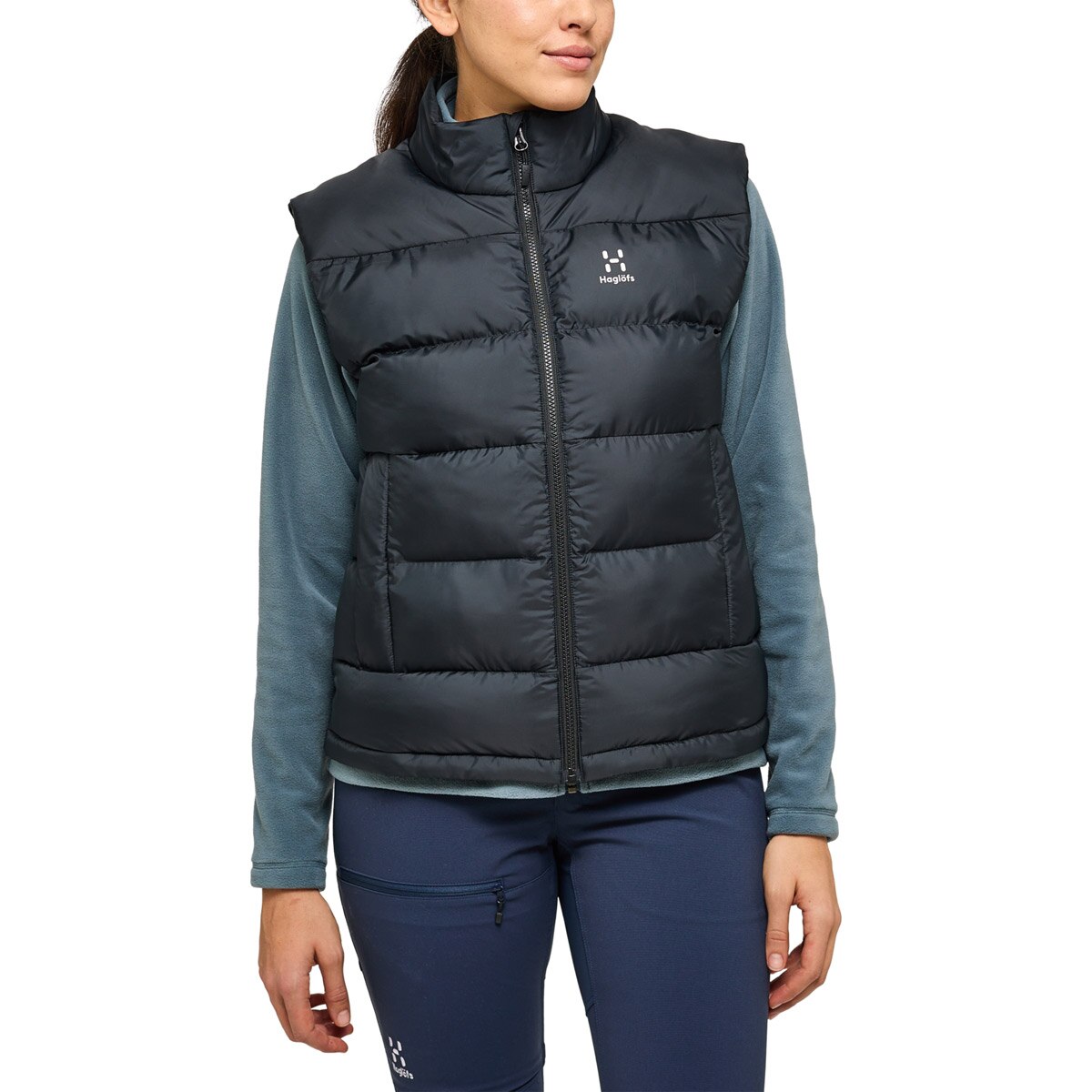 Chaleco de mujer Puffy Mimic Haglöfs - Negro Negro-3