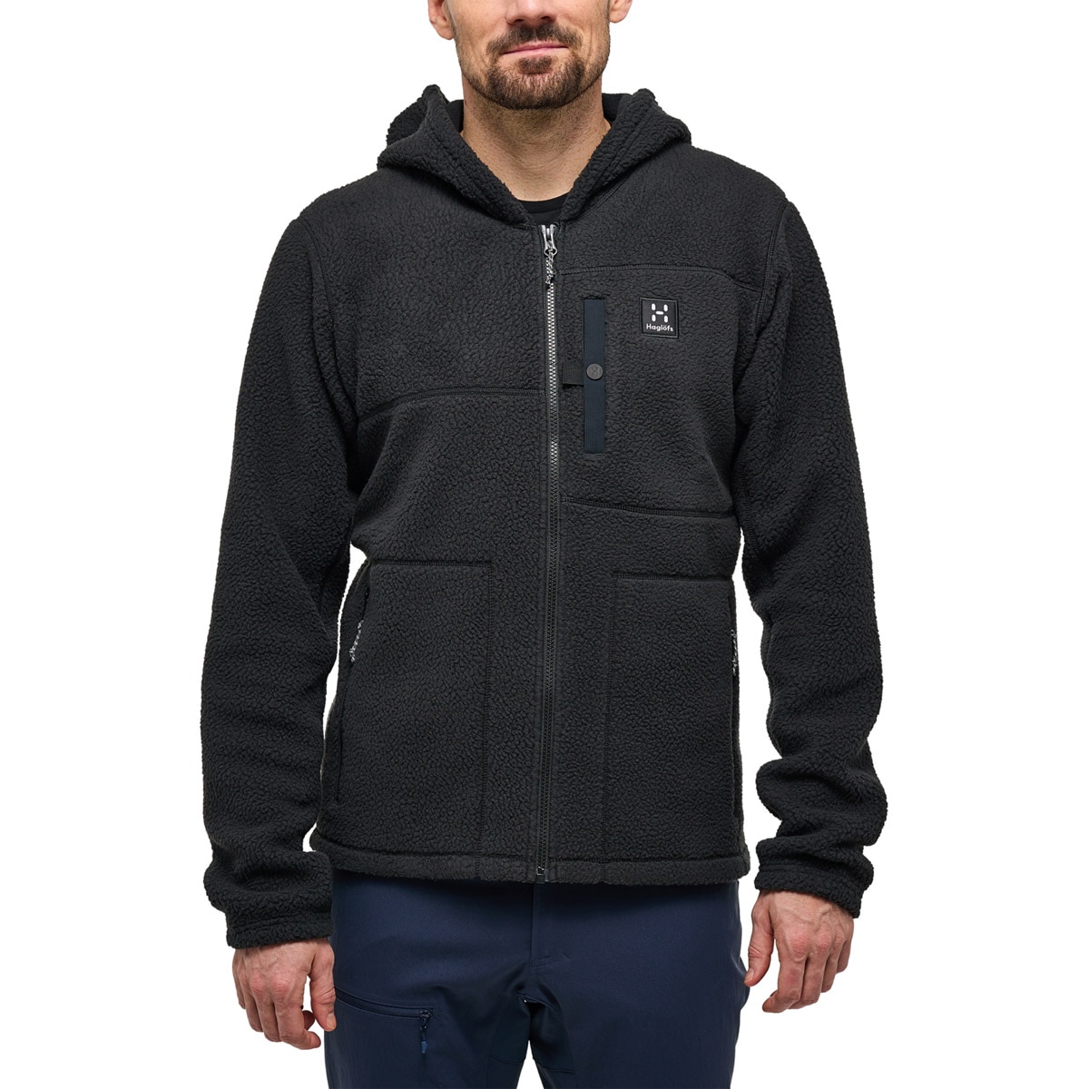 Forro polar de hombre Malung Pile Haglöfs - Negro Negro-3