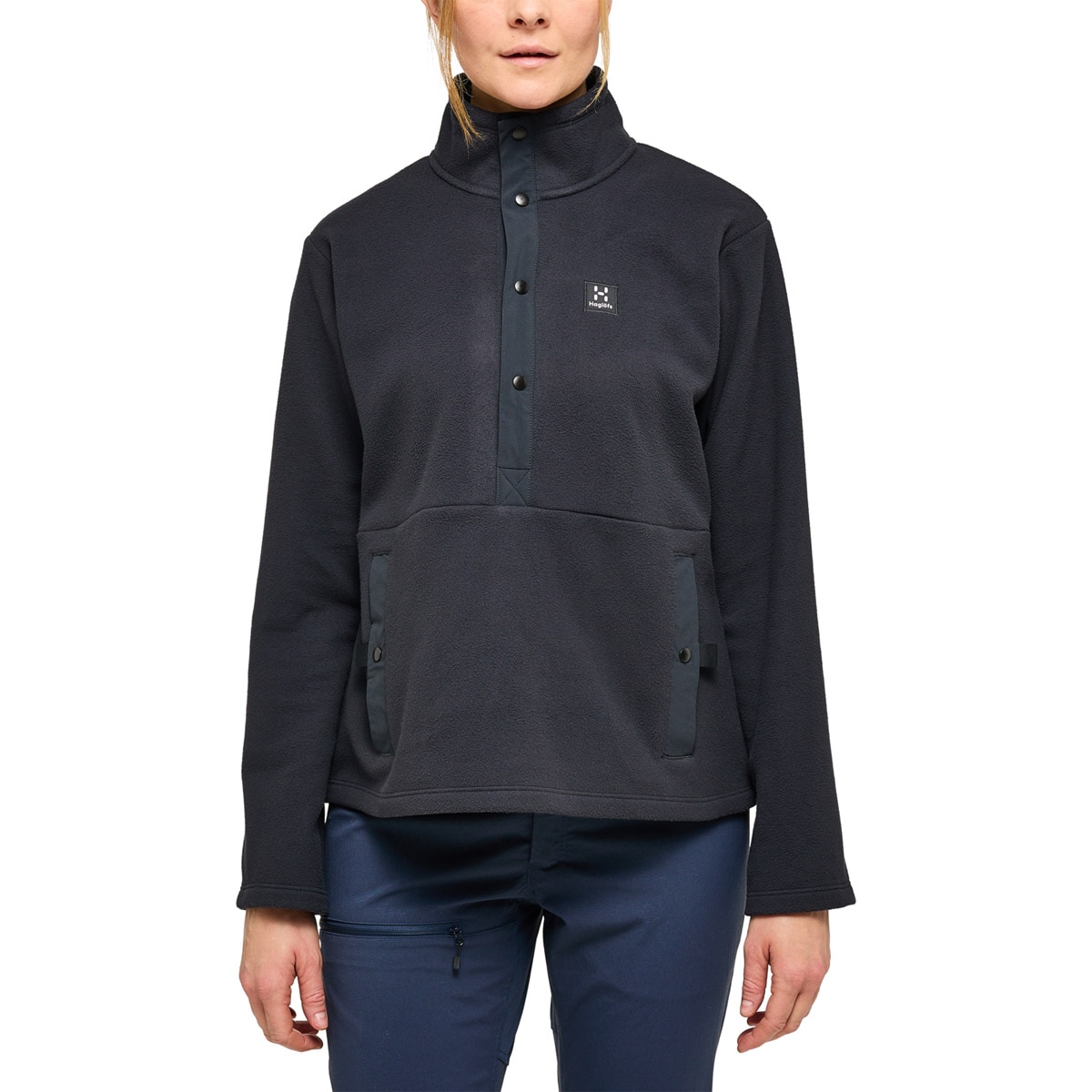 Forro polar de mujer Mora Mid Haglöfs - Negro Negro-3