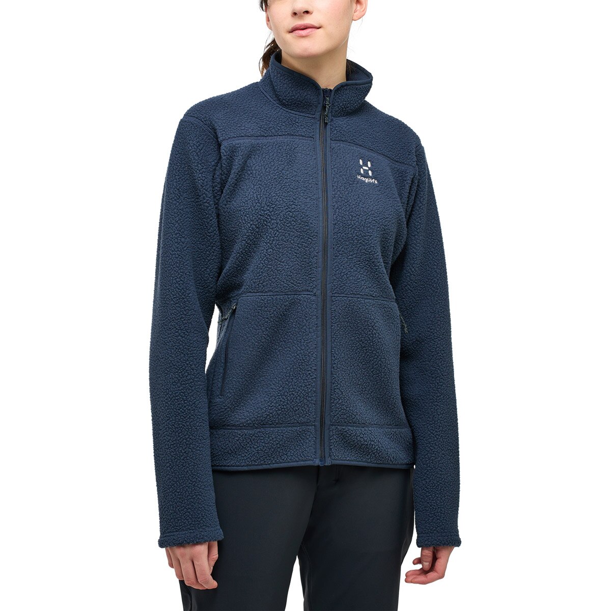Forro polar de mujer Mossa Pile Haglöfs - Azul marino Azul marino-3