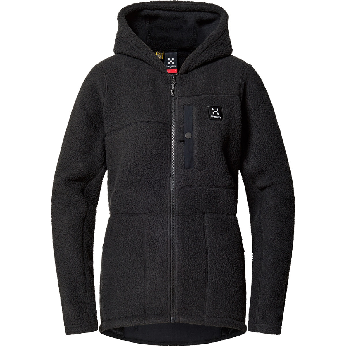 Imagen 0 de Forro polar de mujer Malung Pile Hood Haglöfs Negro