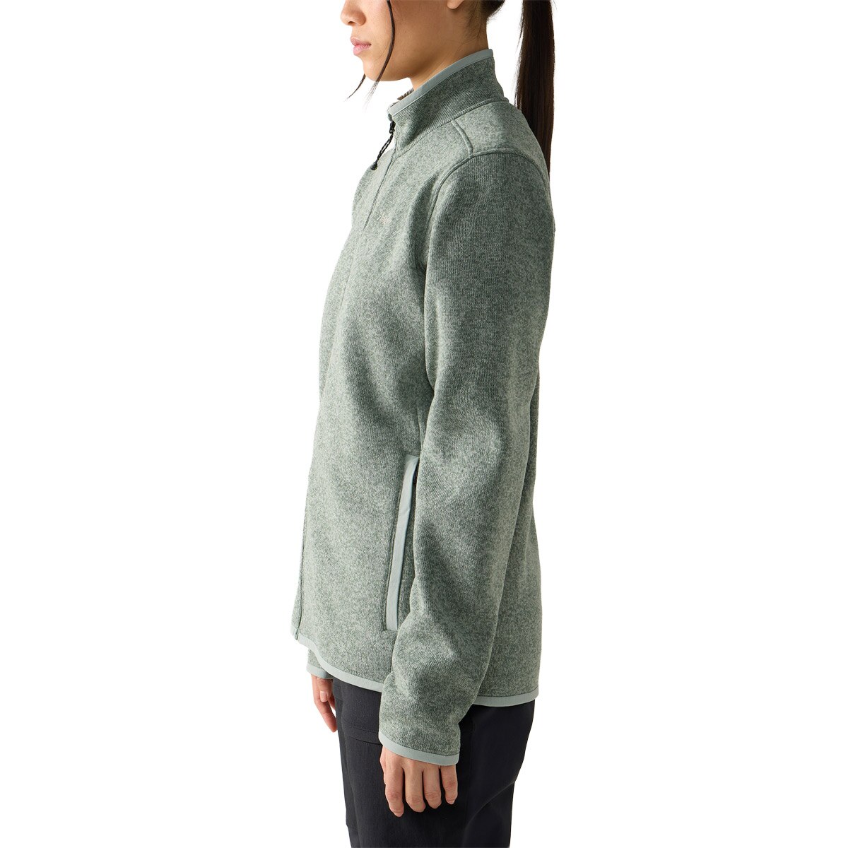 Polar de mujer Swook II Mid Haglöfs - Verde grisáceo Verde grisáceo-3