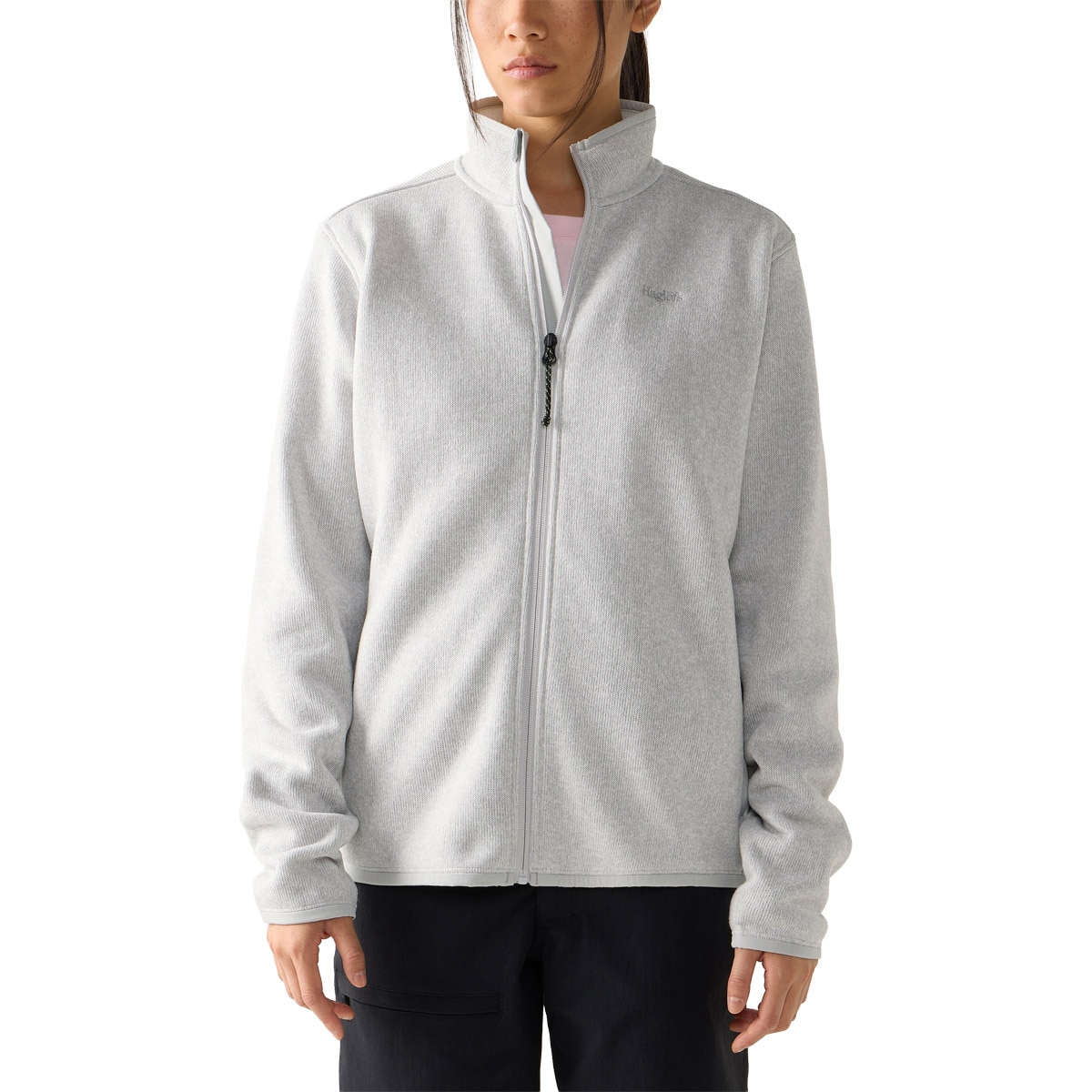 Polar de mujer Swook II Mid Haglöfs - Gris claro Gris claro-1