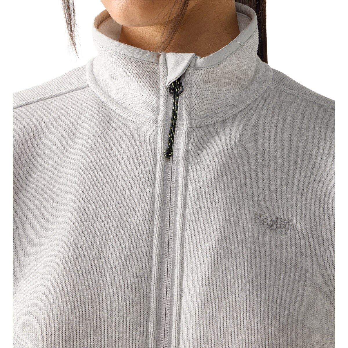 Polar de mujer Swook II Mid Haglöfs - Gris claro Gris claro-6